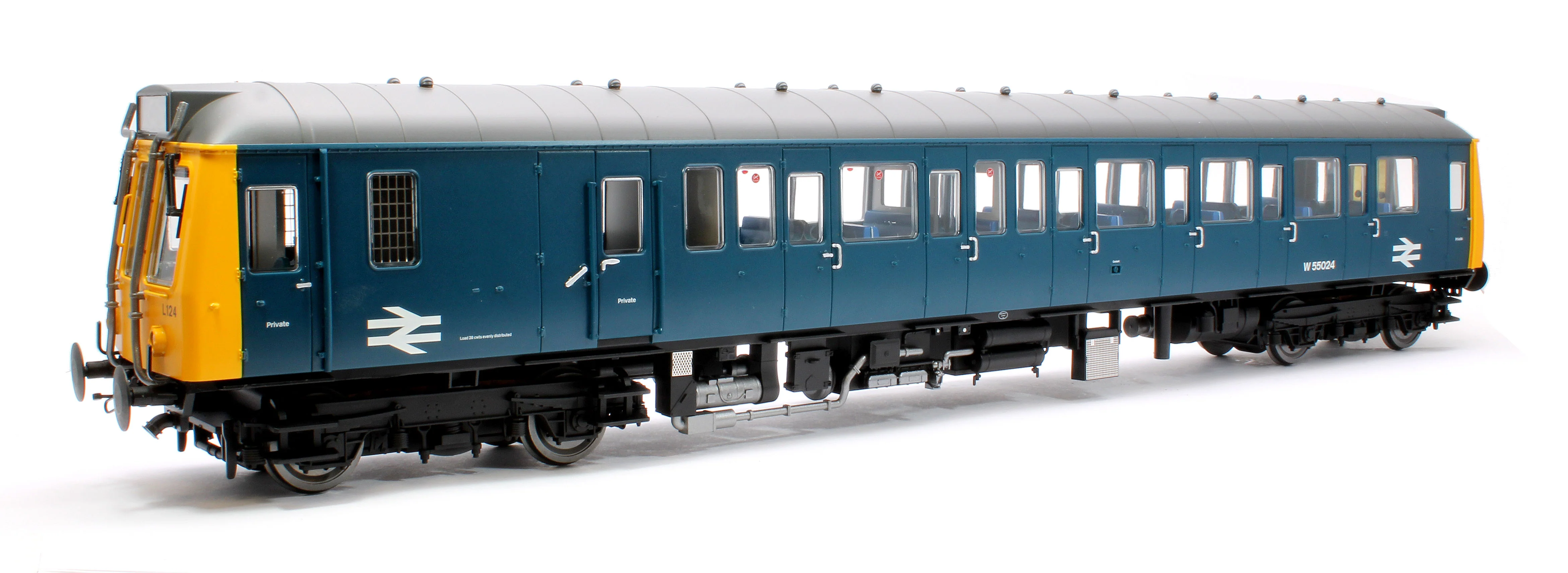 7D-009-008 Class 121 55024 BR Blue Single Car DMU - Image 3