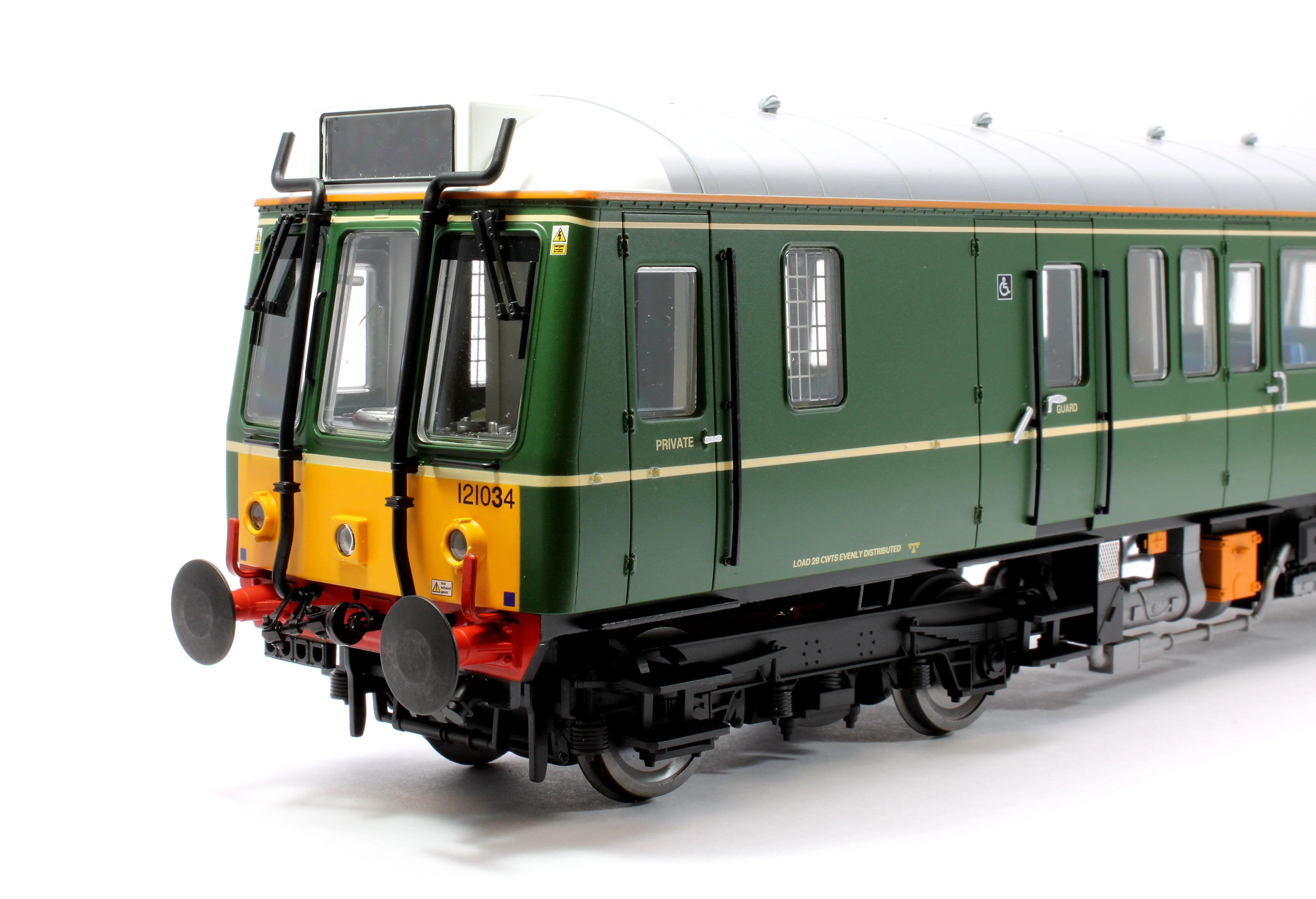 7D-009-DCC1 Class 121 W55034 Chiltern Heritage Green Small Yellow Panels DMU - Image 4