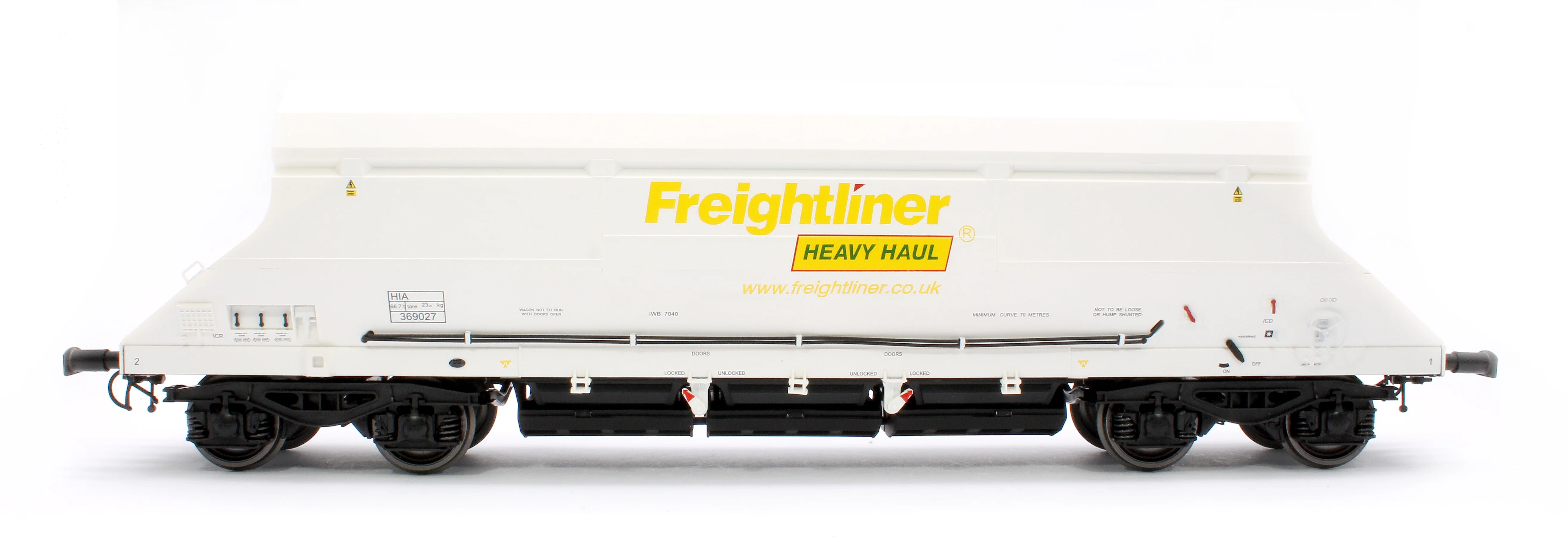 7F-026-003 HIA Freightliner White Heavy Haul Limestone Hopper 369027 - Image 2