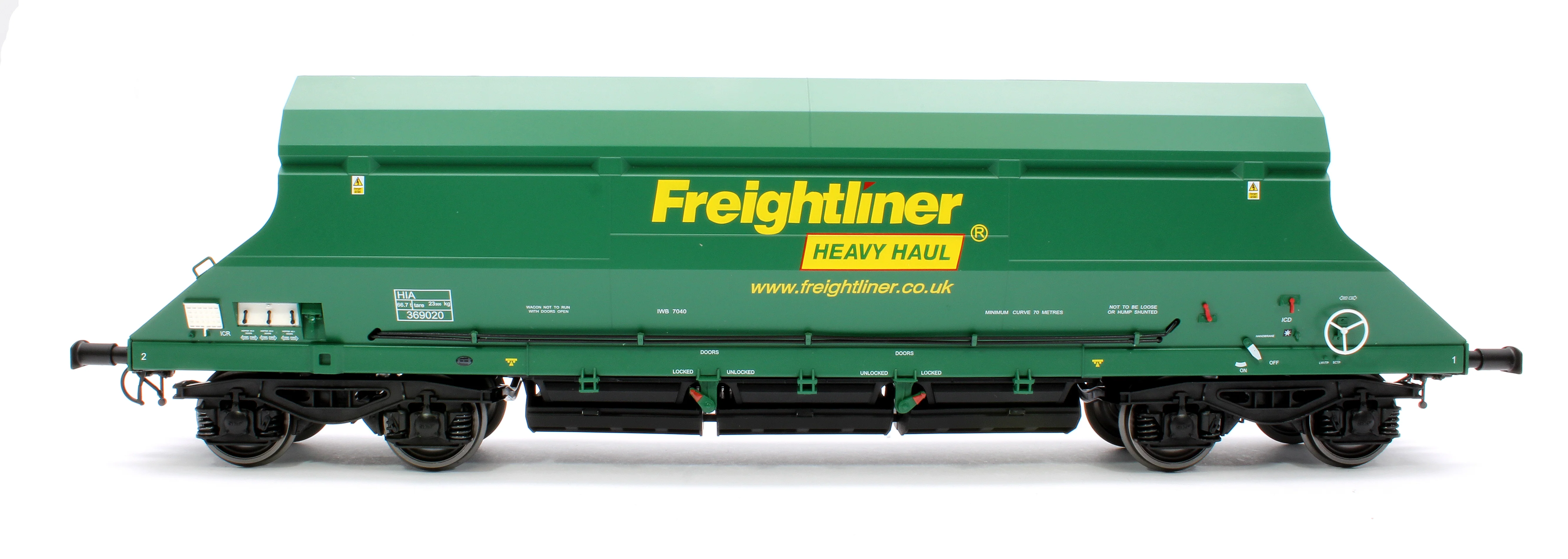 7F-026-006 HIA Freightliner Green Heavy Haul Limestone Hopper 369020 - Image 2