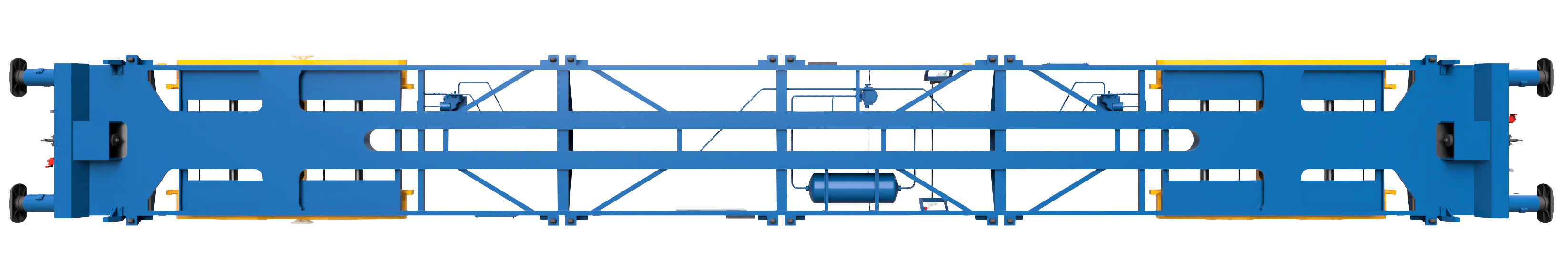 7F-042-010 PFA 93243 Tiphook Blue GPS Bogies Blue Body - Image 4