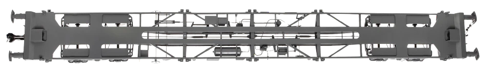 7F-042-040U KFA Tiphook Black VNH-1 Bogies Blue Body Unnumbered - Image 9