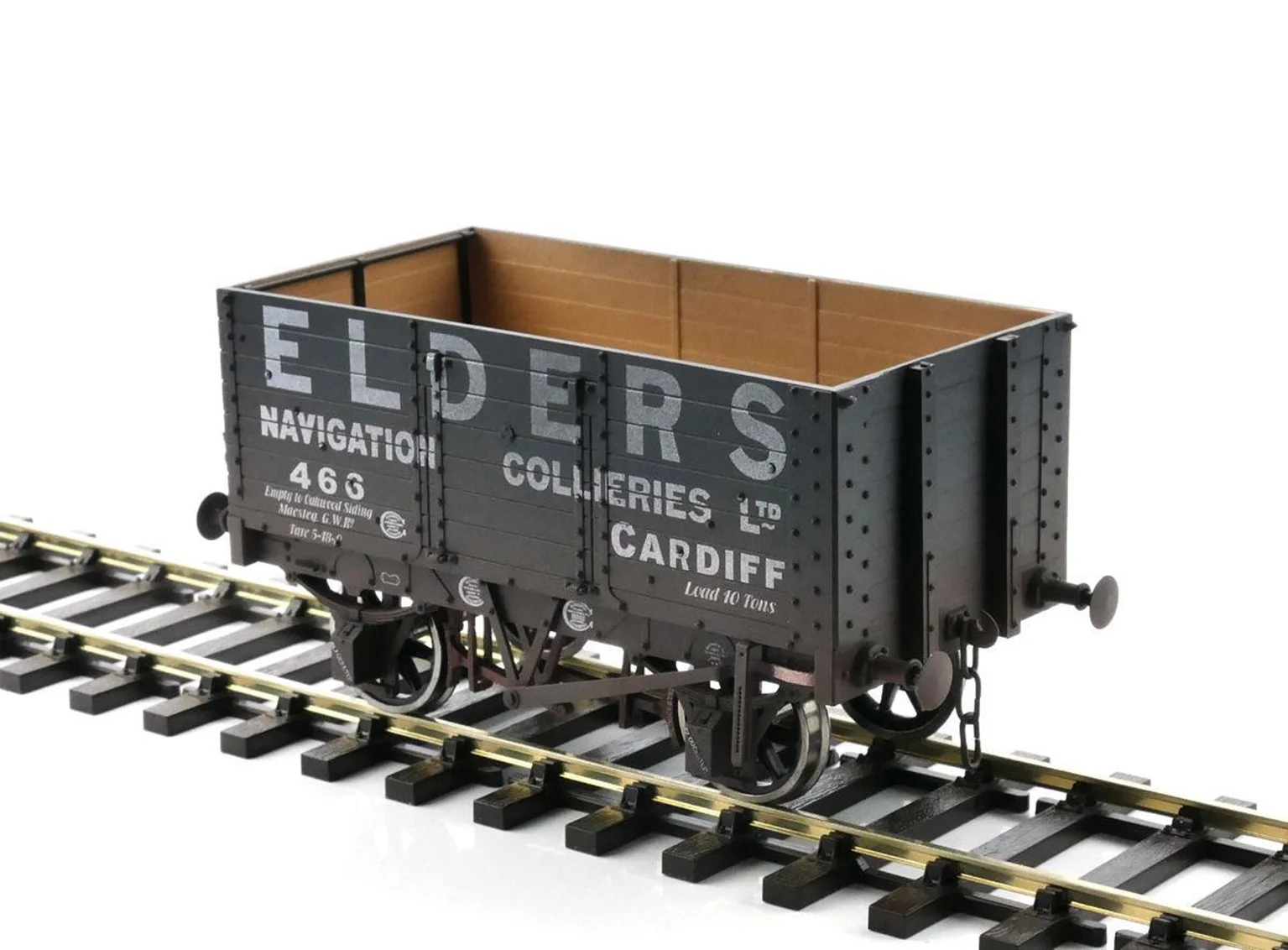 7F-073-002W 7 Plank Wagon 9' Wheelbase Elders 466 - Weathered