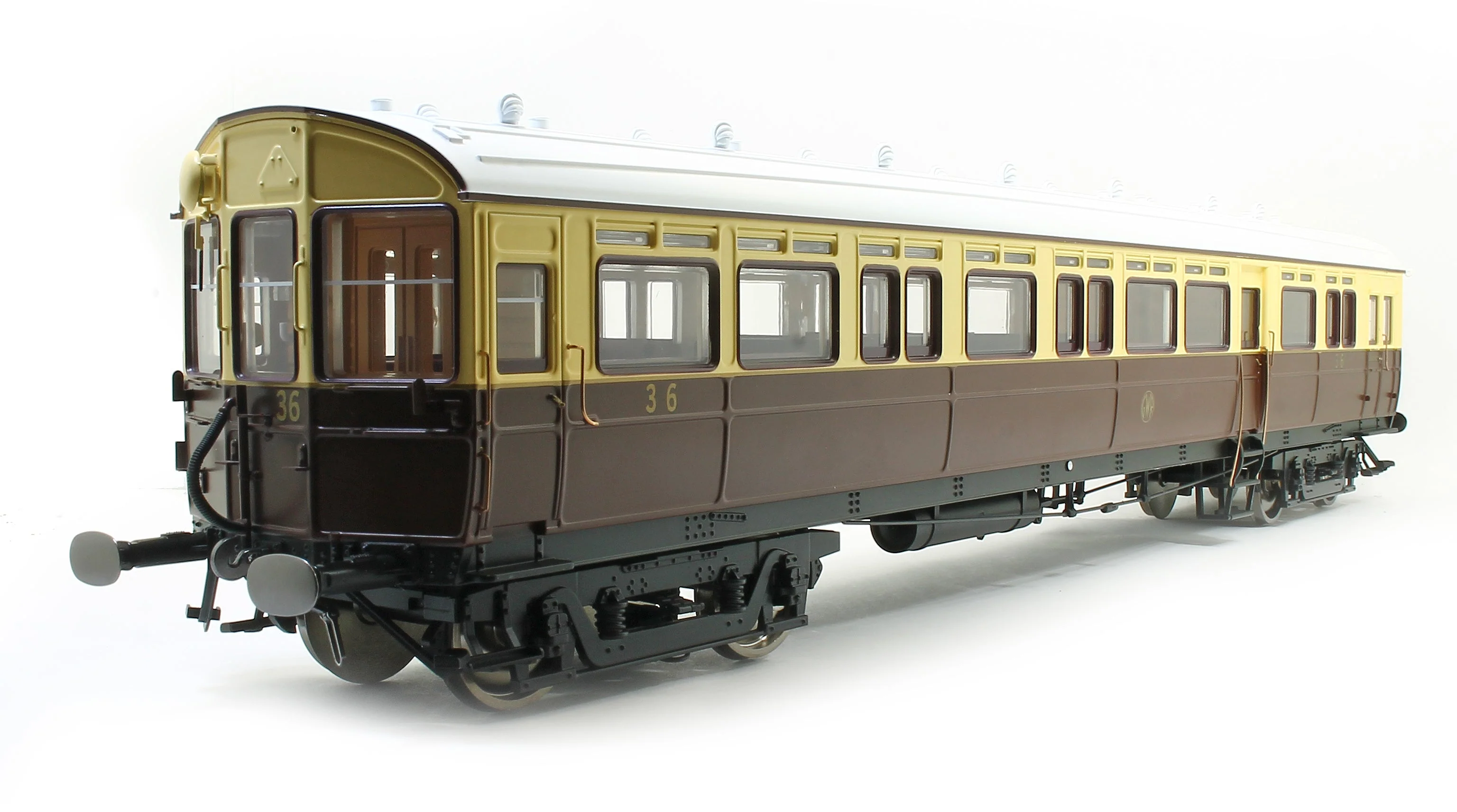 Autocoach GWR 36 Shirtbutton Choc & Cream - Light Bar & DCC Fitted - Image 2