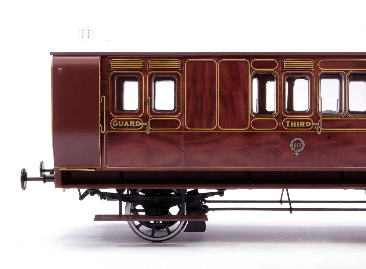 7P-020-001 Stroudley 4 Wheel Suburban Oil Lit Brake 3rd Mahogany 917 - Image 5