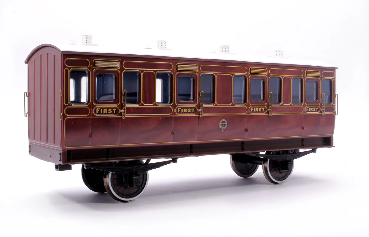 7P-020-400 Stroudley 4 Wheel Suburban Oil Lit 1st Mahogany 707 - Image 3