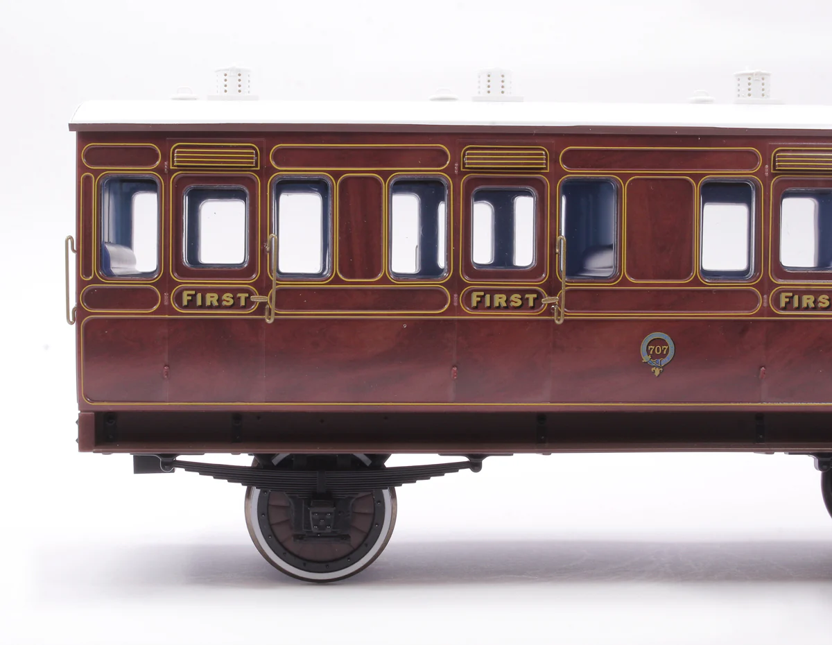 7P-020-400 Stroudley 4 Wheel Suburban Oil Lit 1st Mahogany 707 - Image 5
