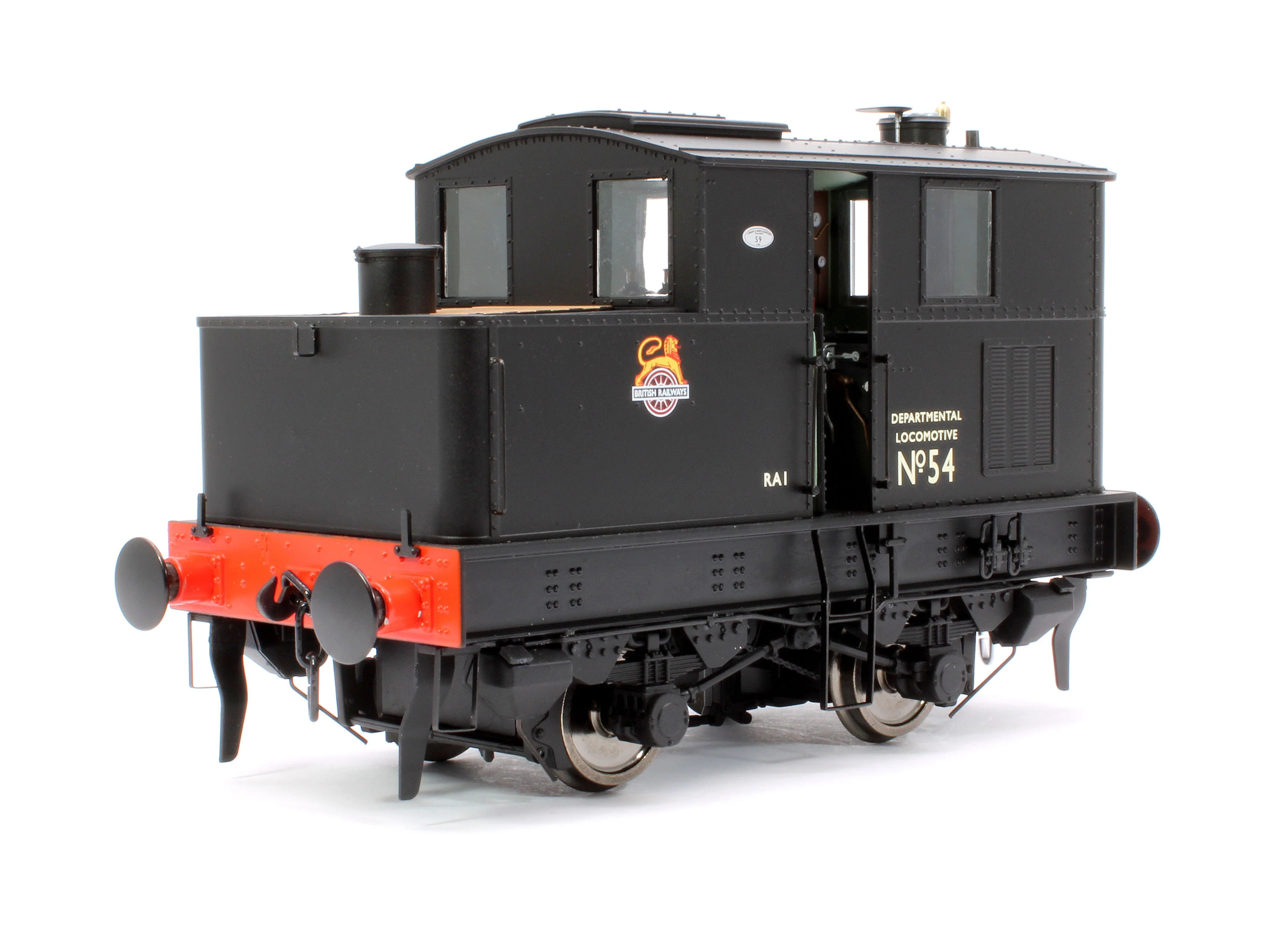 7S-005-010S Sentinel BR Early Crest Departmental No 54 Steam Locomotive - DCC Sound