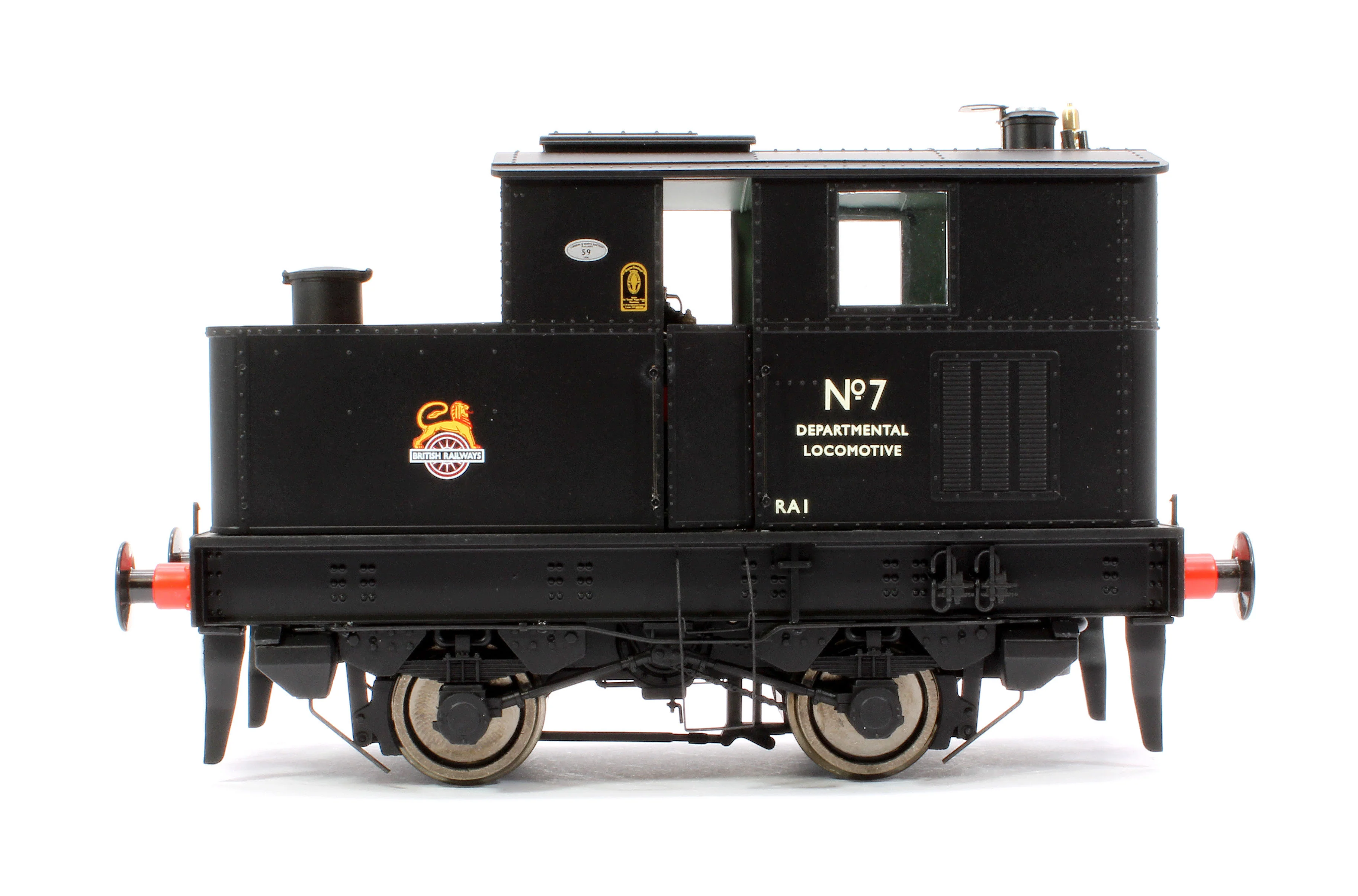 7S-005-012D Sentinel Y1/Y3 BR Early Crest Departmental No 7 Steam Locomotive - DCC Fitted - Image 5