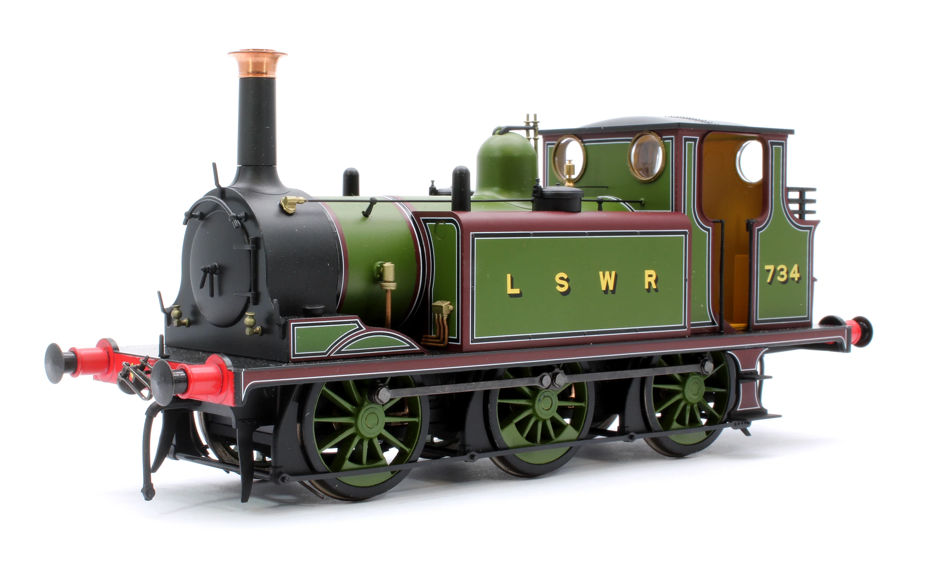 7S-010-014D Terrier A1 734 LSWR Green - Steam Tank Locomotive - DCC Fitted