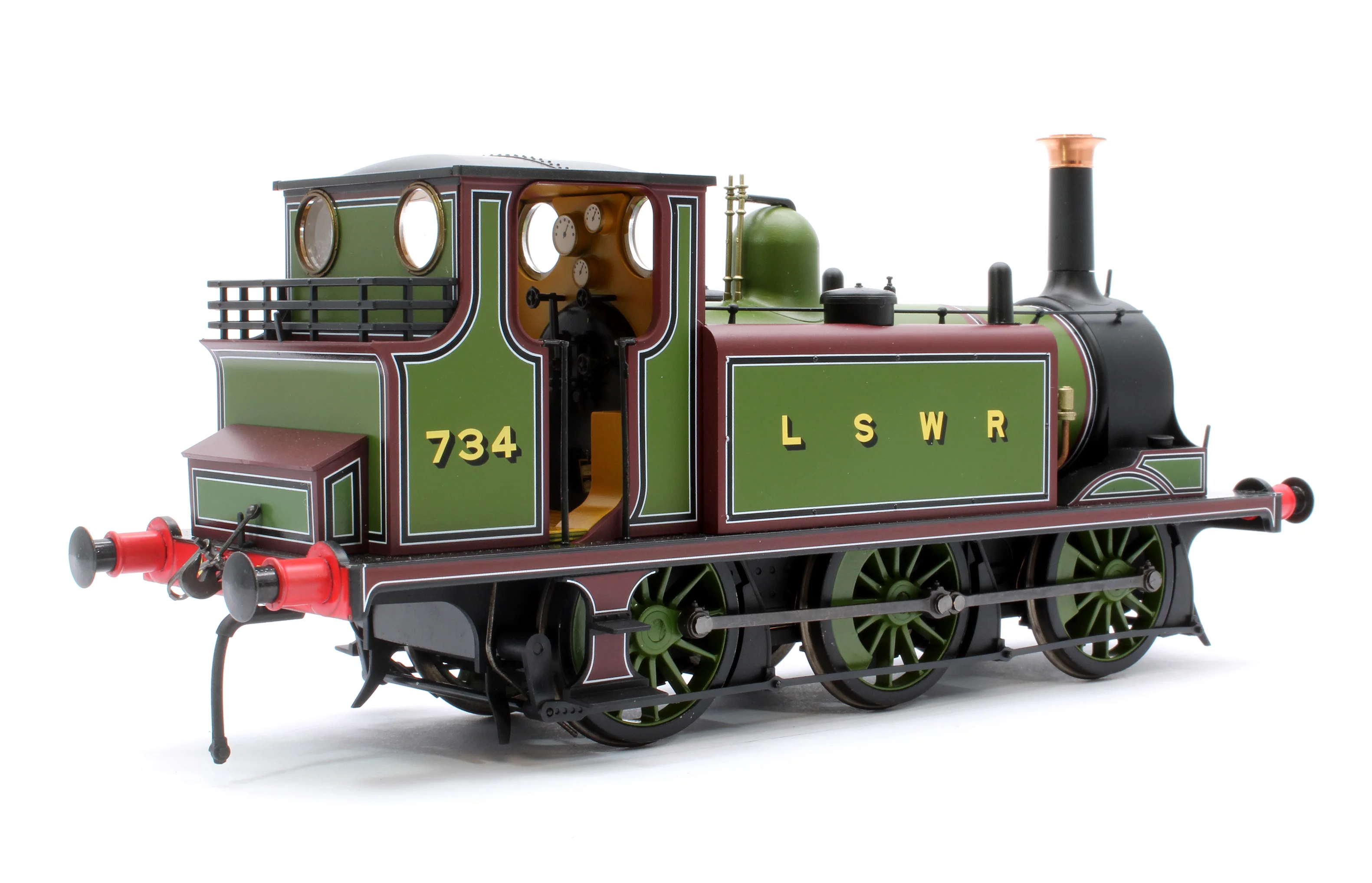 7S-010-014D Terrier A1 734 LSWR Green - Steam Tank Locomotive - DCC Fitted - Image 3