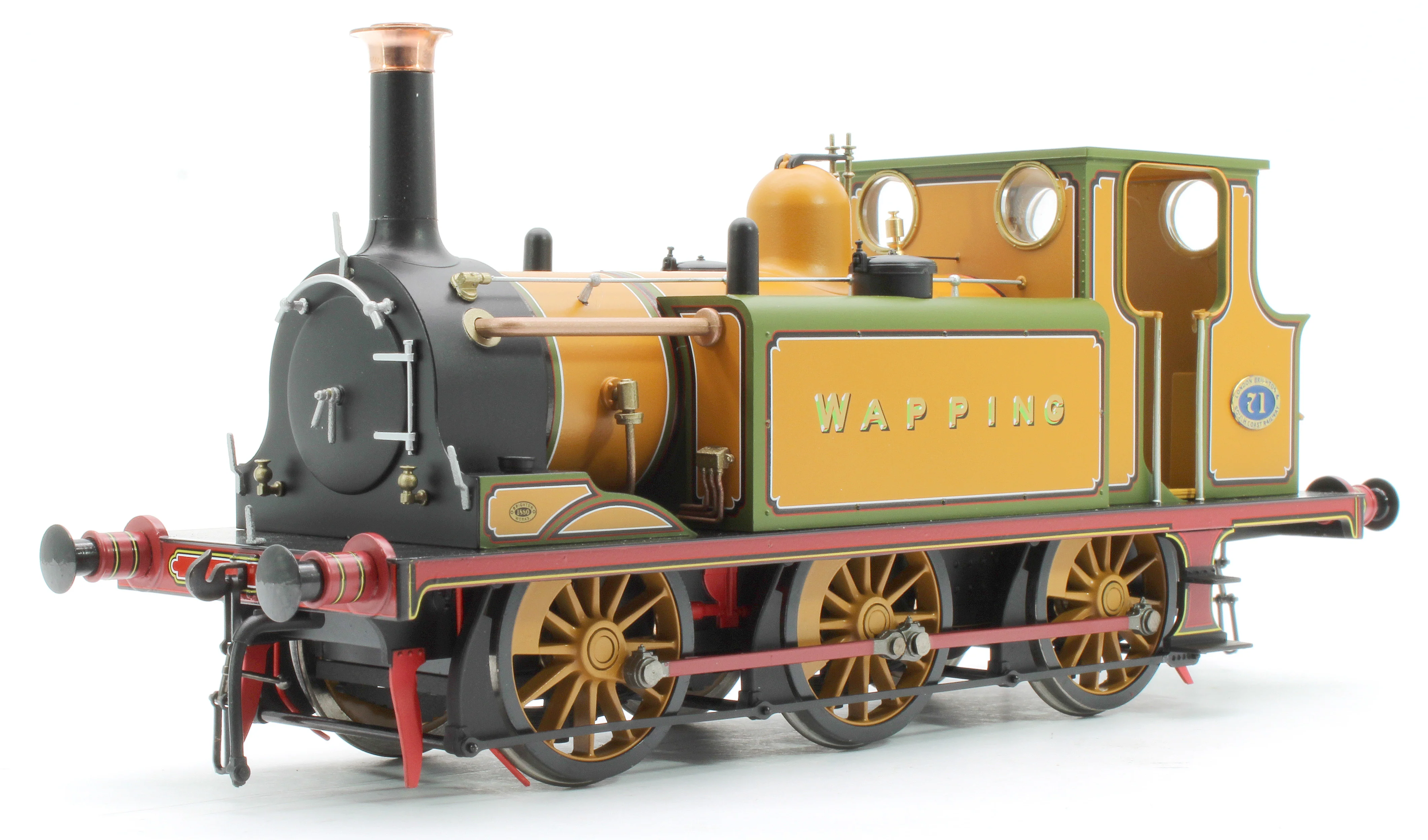 7S-010-021D Terrier A1 LBSC Improved Green Wapping 0-6-0 Tank Locomotive No.71 - DCC Fitted