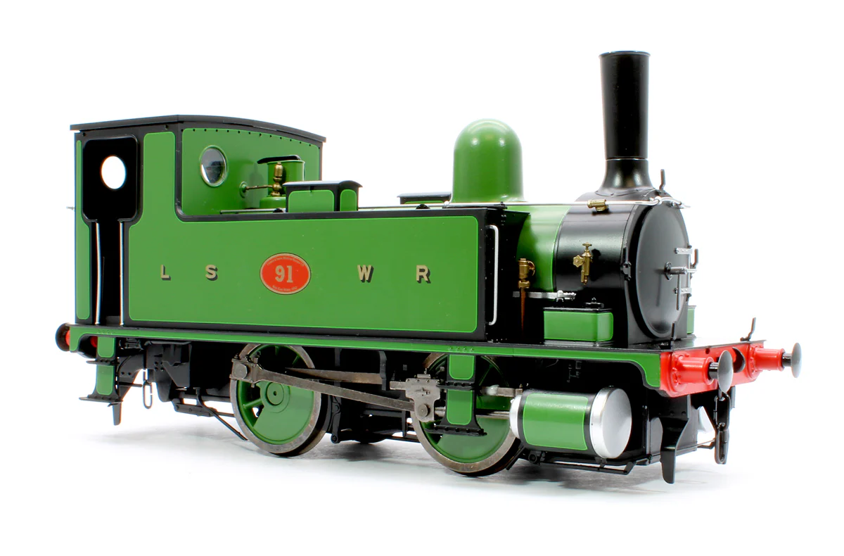 7S-018-006D L&SWR B4 0-4-0T Lined Green 91 - Steam Tank Locomotive - DCC Fitted - Image 4