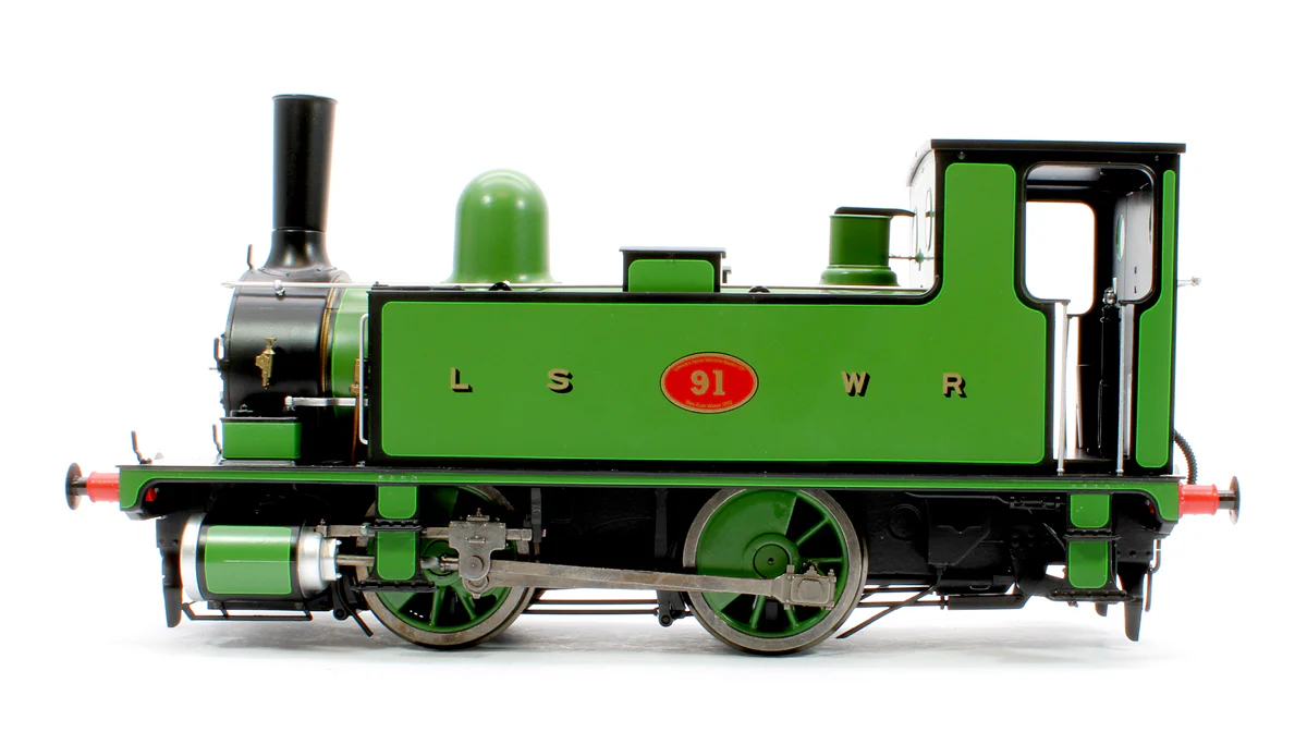 7S-018-006S L&SWR B4 0-4-0T Lined Green 91 - Steam Tank Locomotive - Sound Fitted - Image 5
