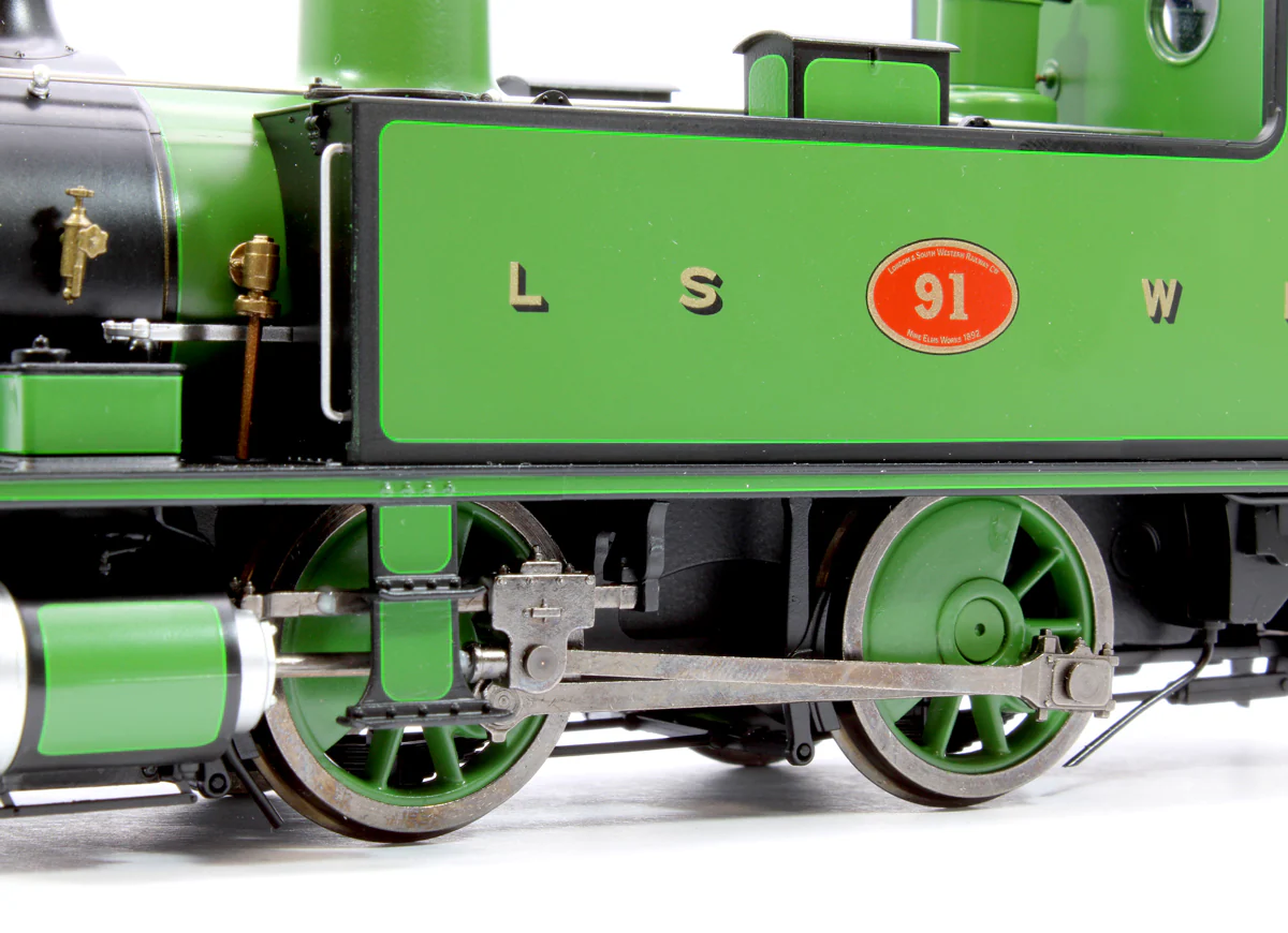 7S-018-006S L&SWR B4 0-4-0T Lined Green 91 - Steam Tank Locomotive - Sound Fitted - Image 7