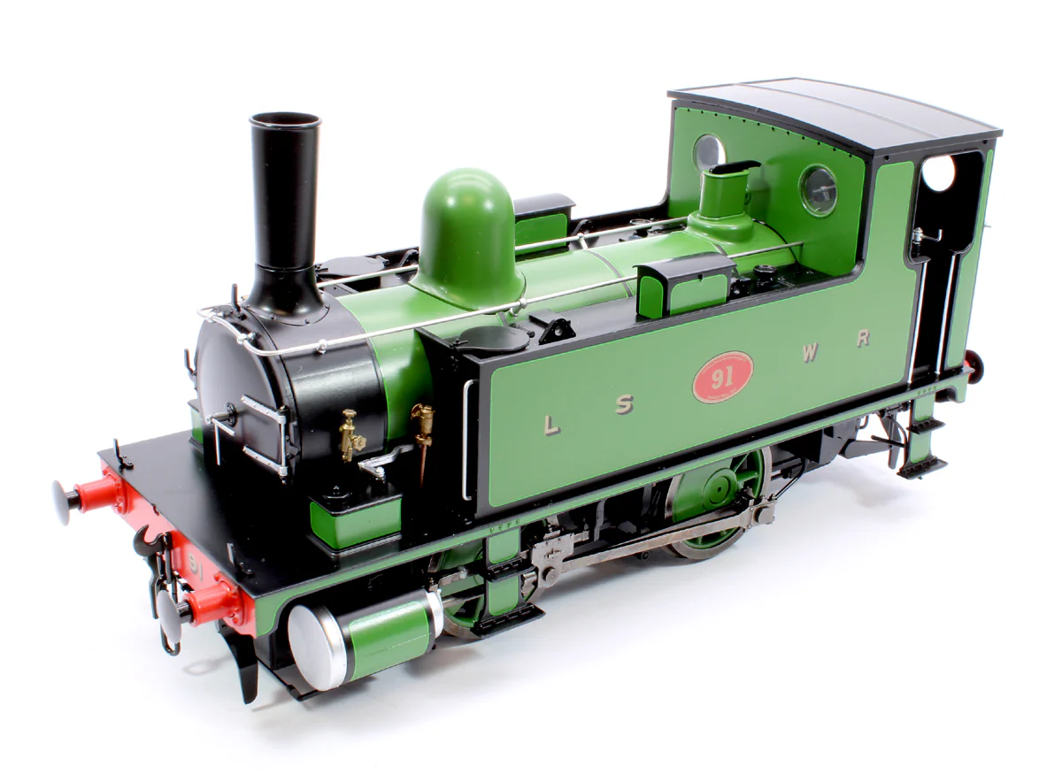 7S-018-006S L&SWR B4 0-4-0T Lined Green 91 - Steam Tank Locomotive - Sound Fitted - Image 9