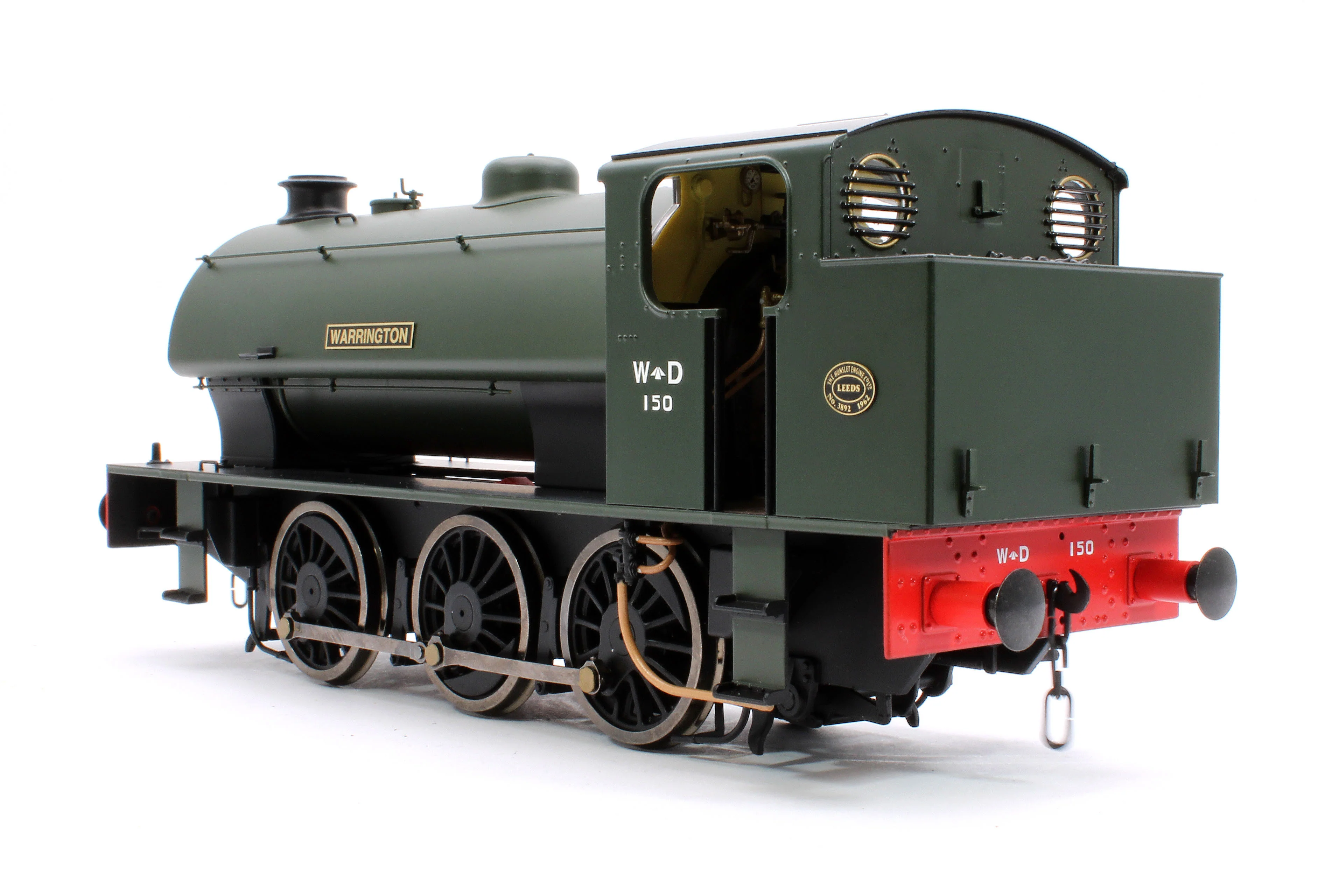 7S-094-RAILS1S J94 Austerity 'Warrington' WD150 War Department Green 0-6-0 Tank Locomotive (DCC Sound) - Image 2