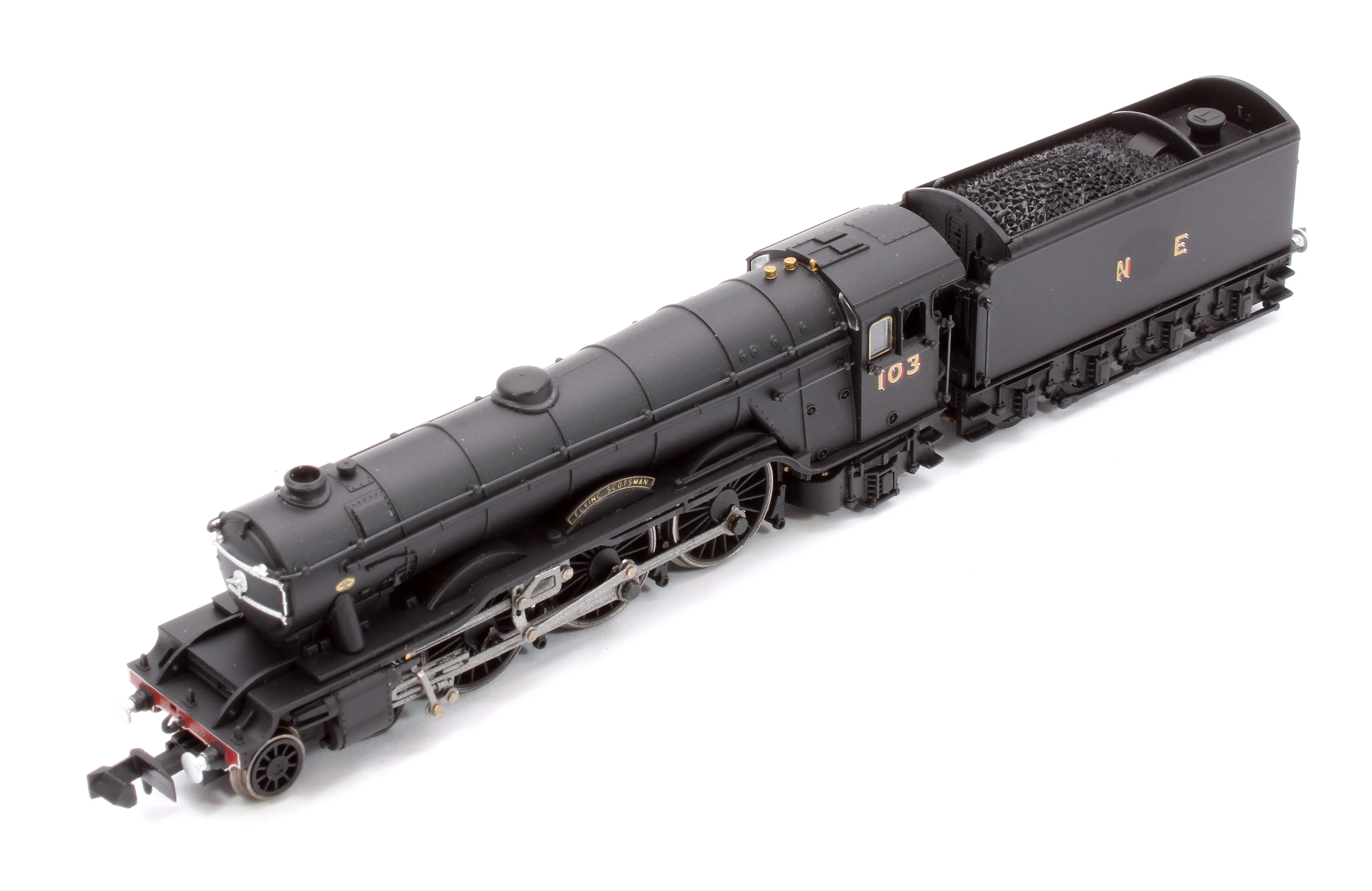 2S-011-002D A10 Flying Scotsman 103 Wartime Black NE Steam Locomotive - DCC Fitted - Image 10