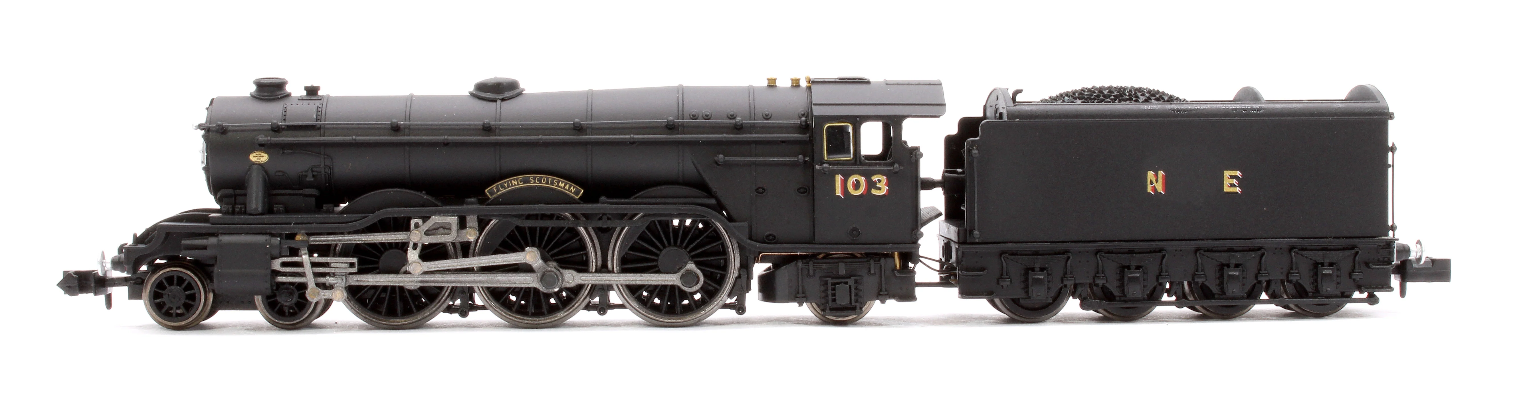 2S-011-002D A10 Flying Scotsman 103 Wartime Black NE Steam Locomotive - DCC Fitted - Image 5