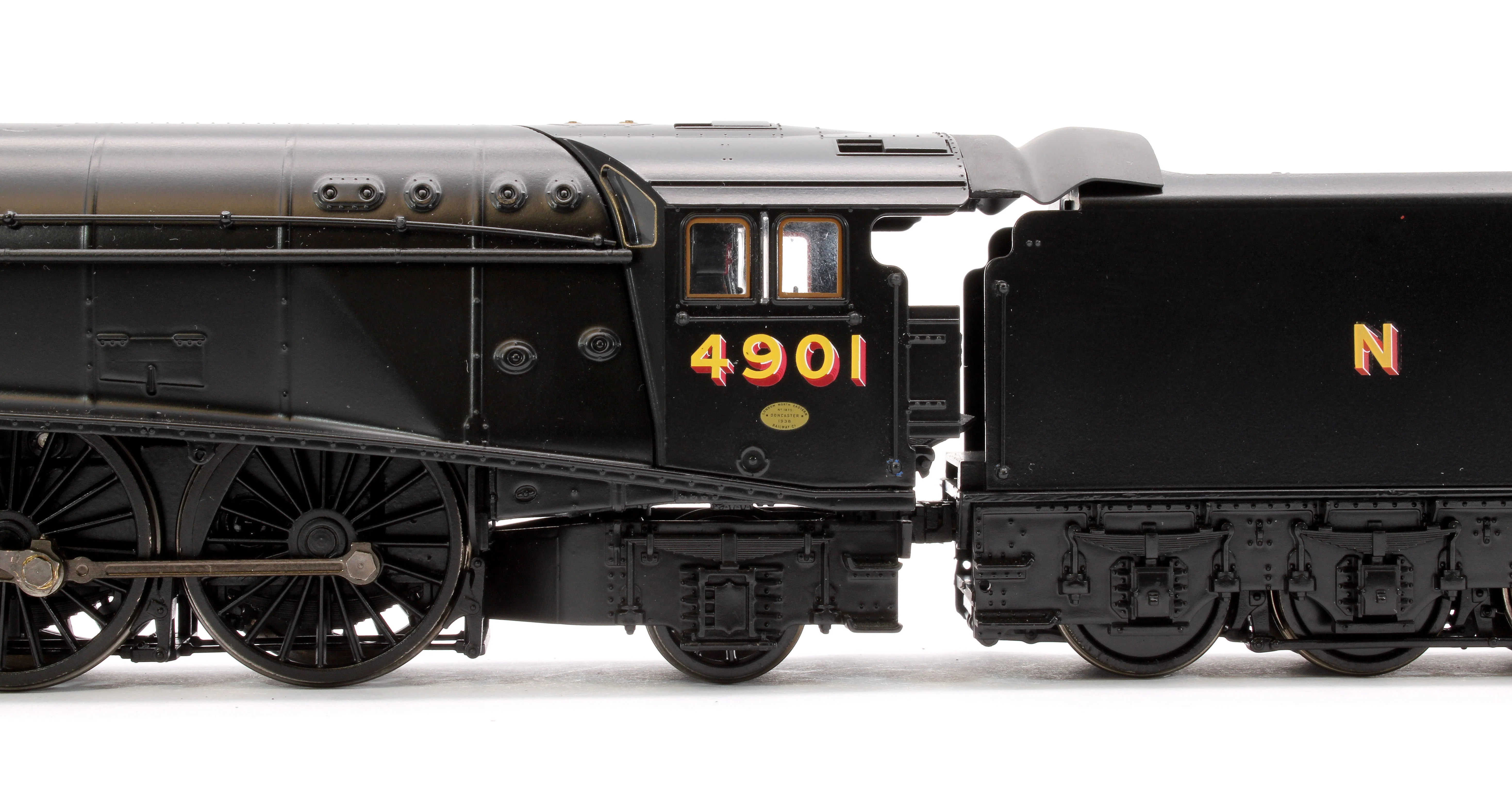 BL-001-009 Black Label Class A4 Charles Newton Wartime Black Unvalanced 4-6-2 No.4901 Steam Locomotive - DCC Sound & Smoke - Image 8