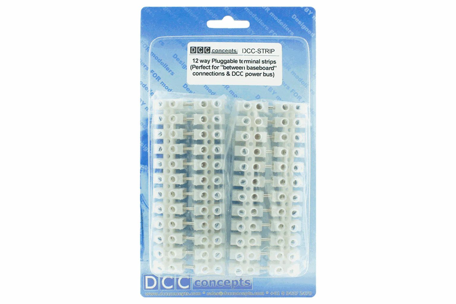 DCC-Strip Terminal Strip 12-Way Pluggable (2 Pairs) - Image 2