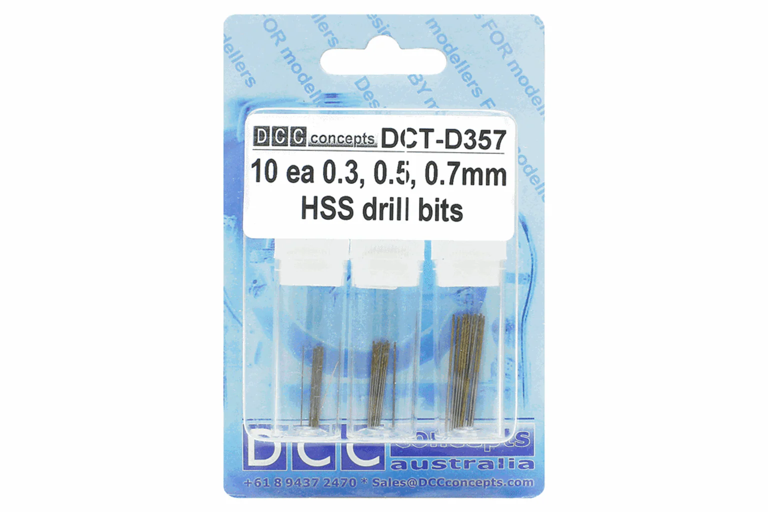 DCT-357 Drill Bits (Coated) 0.3/0.5/0.7mm (10 Each) - Image 2