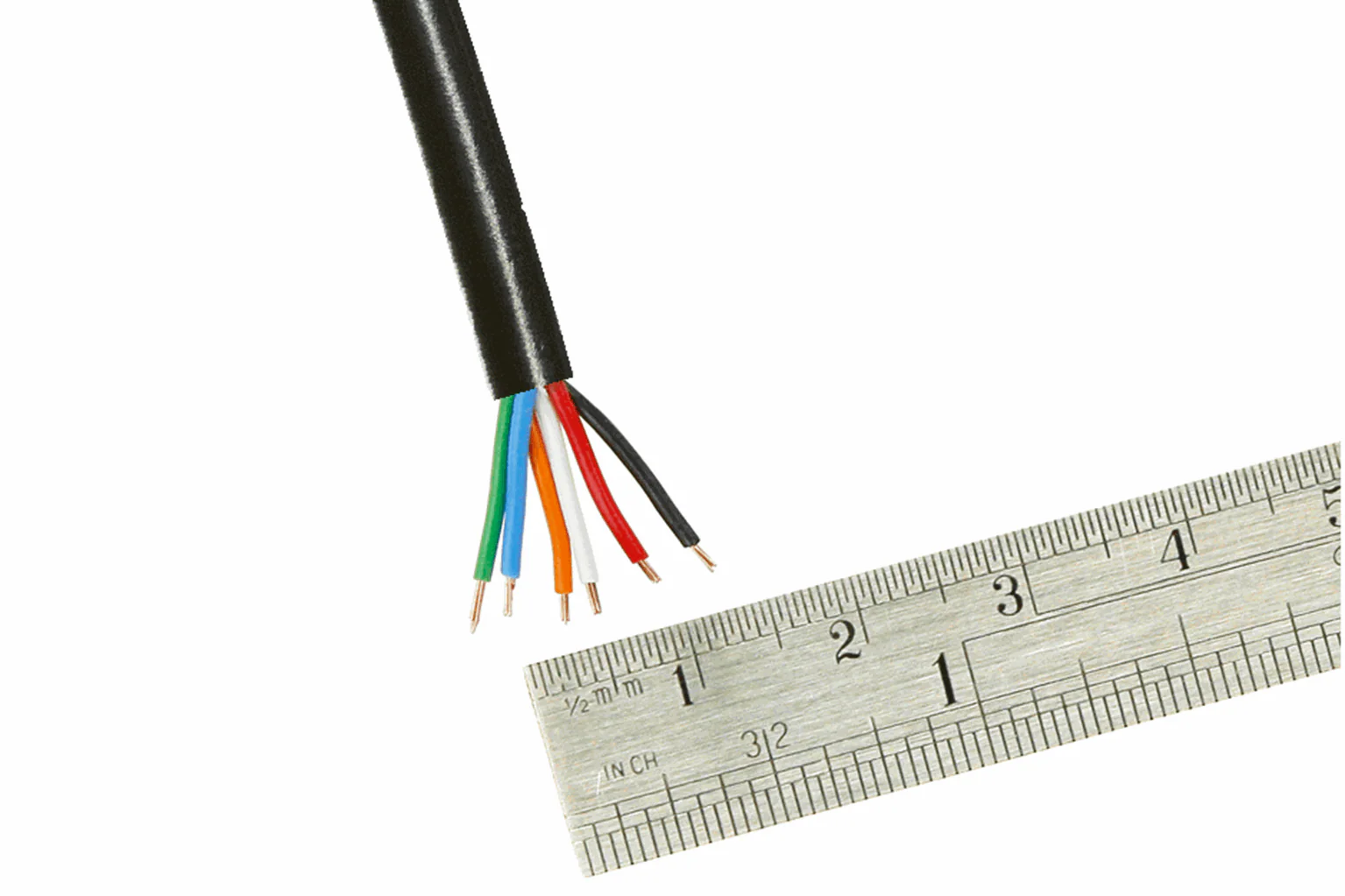 DCW-6CD DCC Control Bus Wire per metre (7x 0.2mm) 6 Core