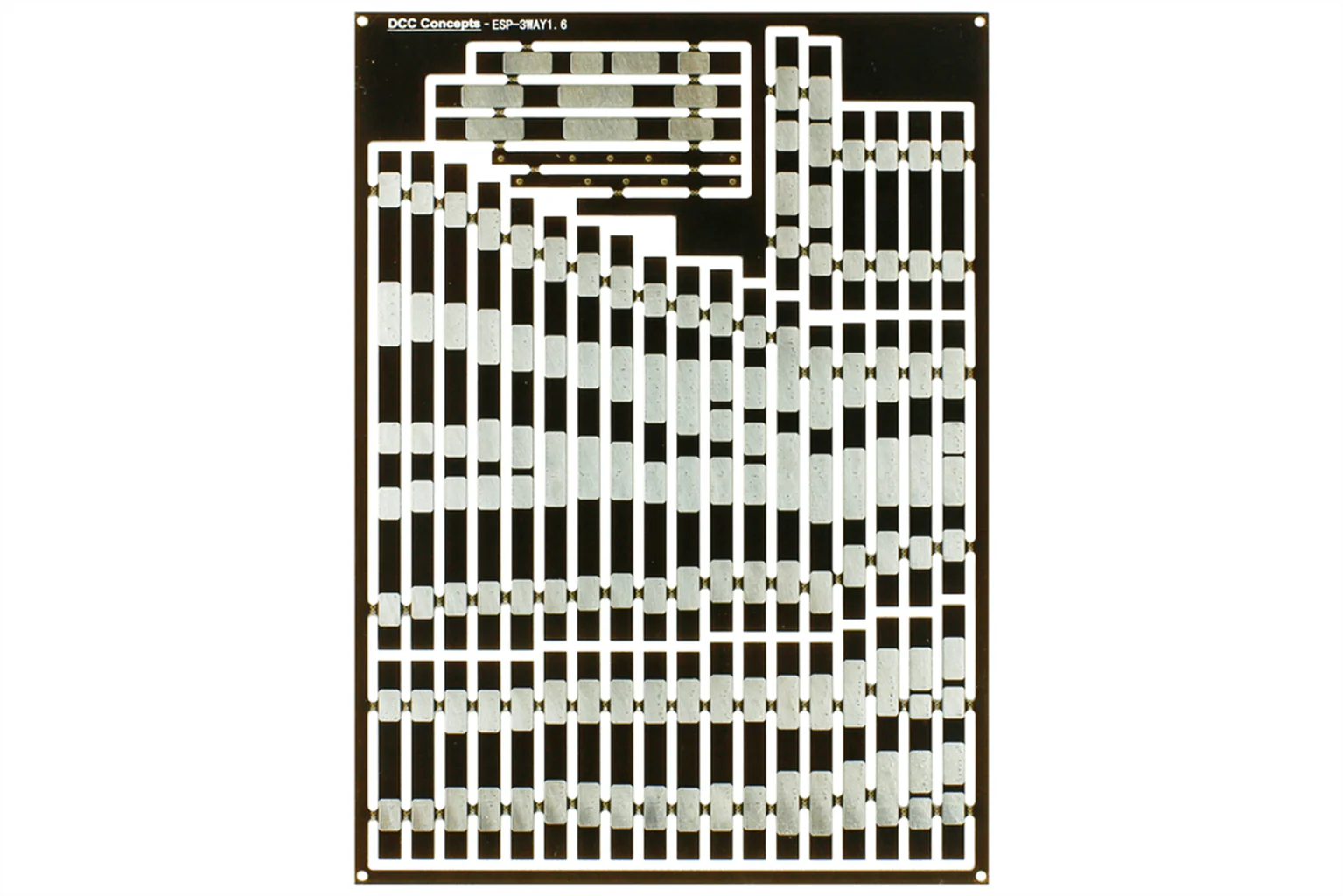 ESP-3WAY1.6 Pre-Etched Sleepers 1.6mm (4mm scale) Three Way Points