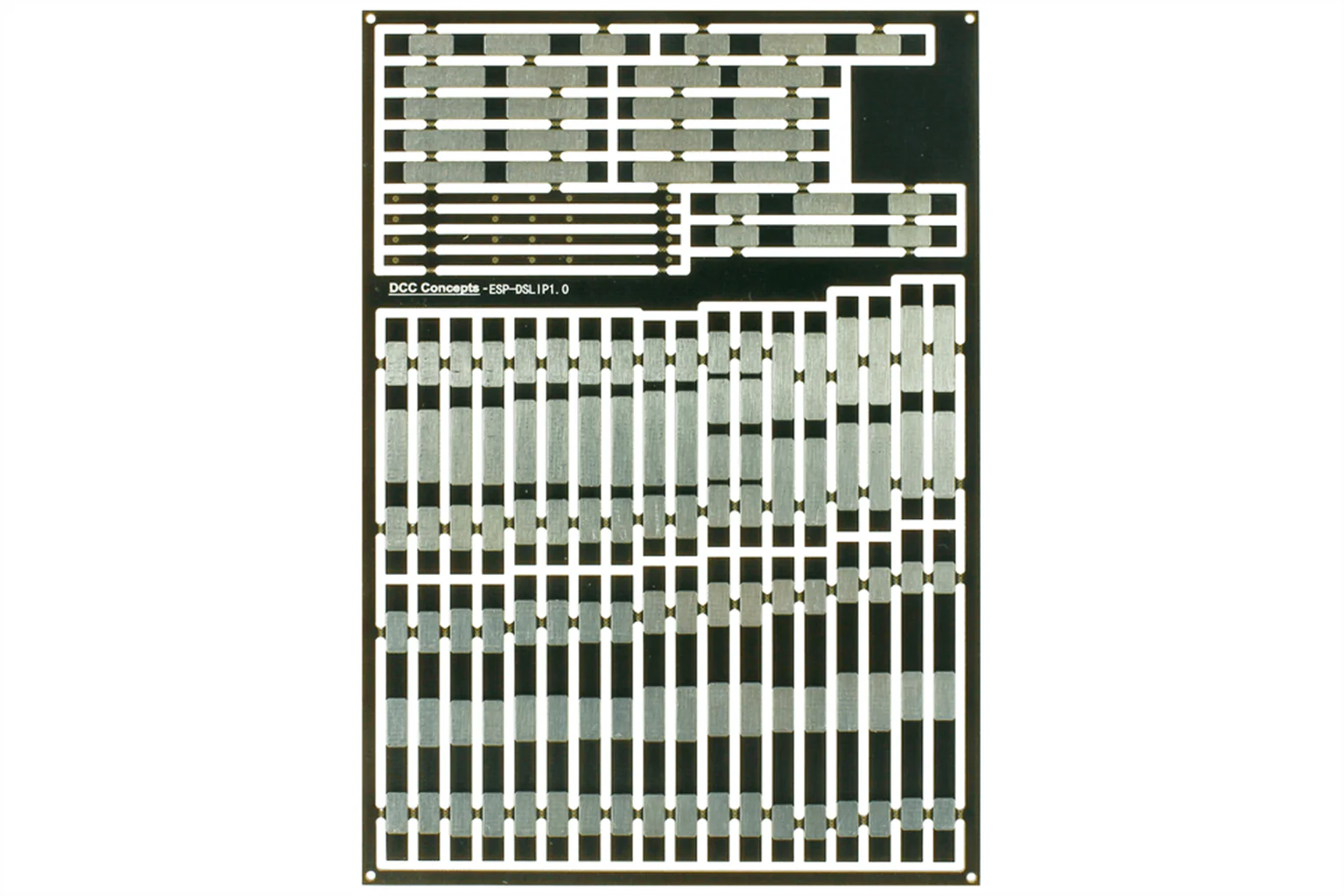 ESP-DSLIP1.0 Pre-Etched Sleepers 1.0mm (4mm scale) Double Slips