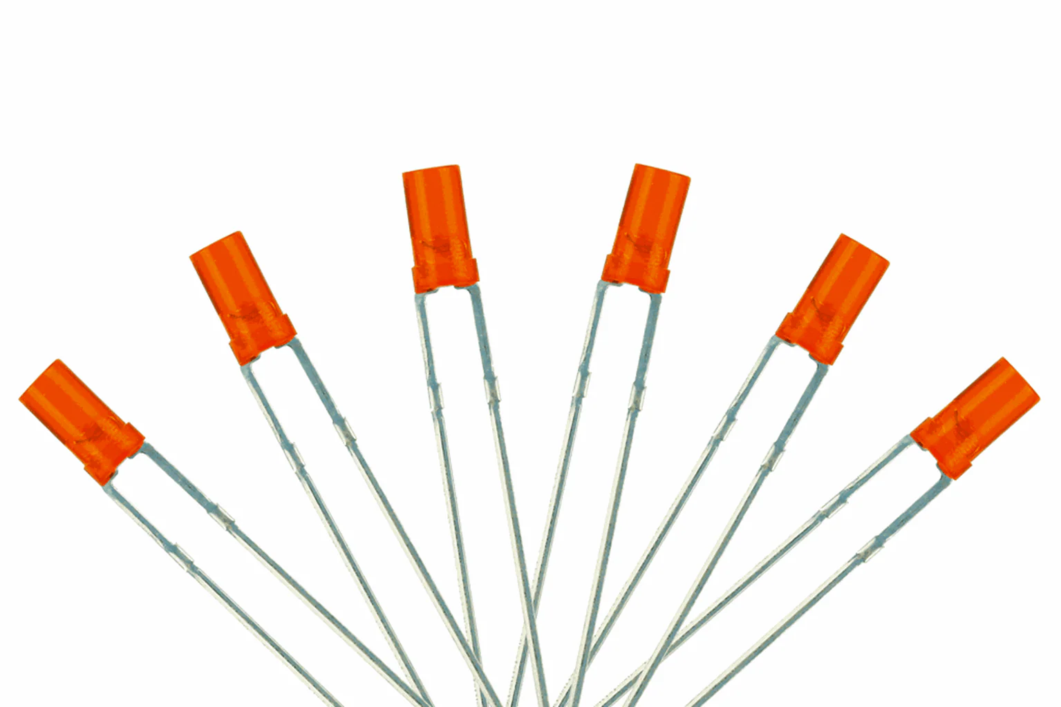 LED-AMF3 Flat Front Type 6x 3mm (w/Resistors) Signal Amber