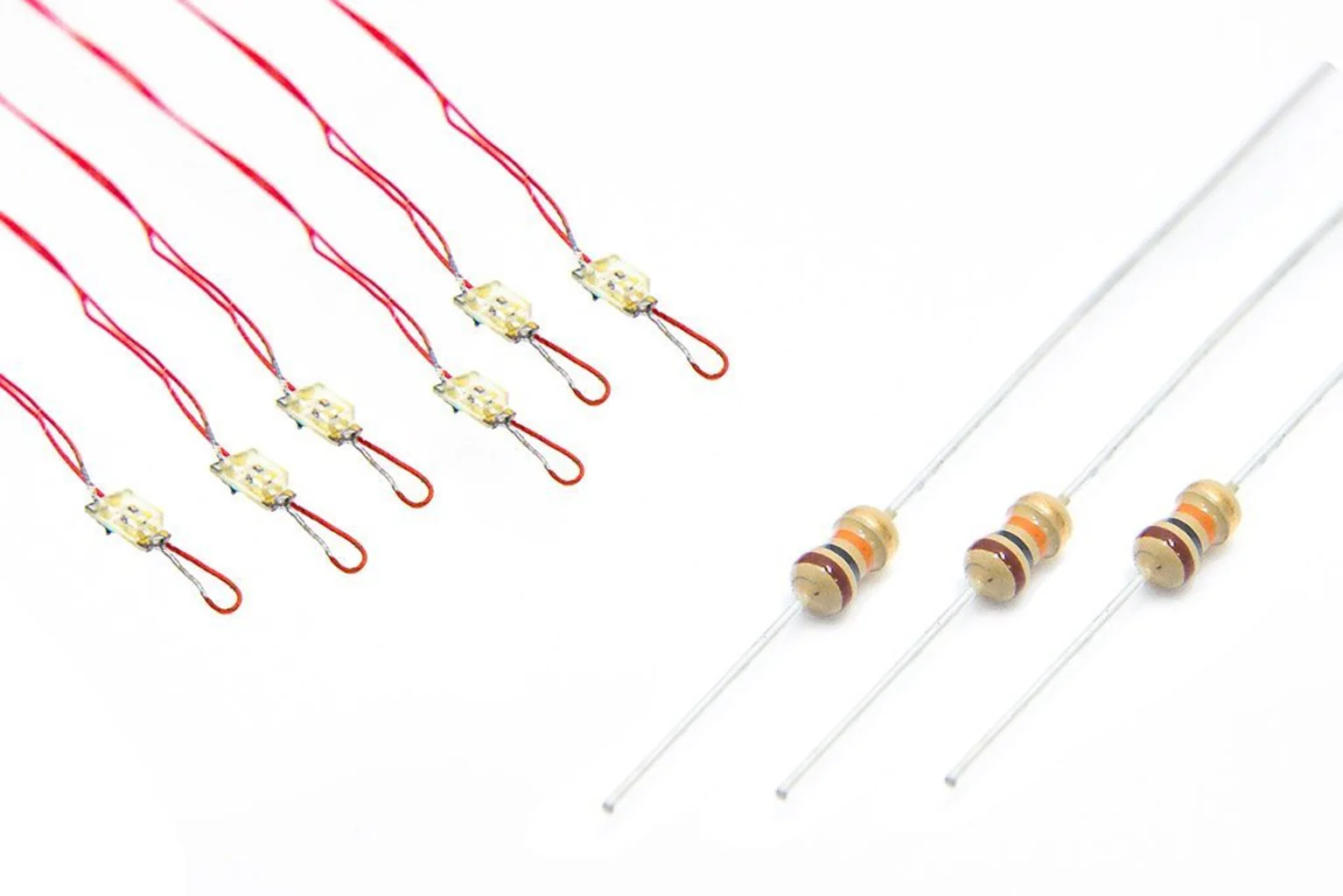 LED-NLGR NANOlight (w/resistors) 6x (1-Colour) Signal Green