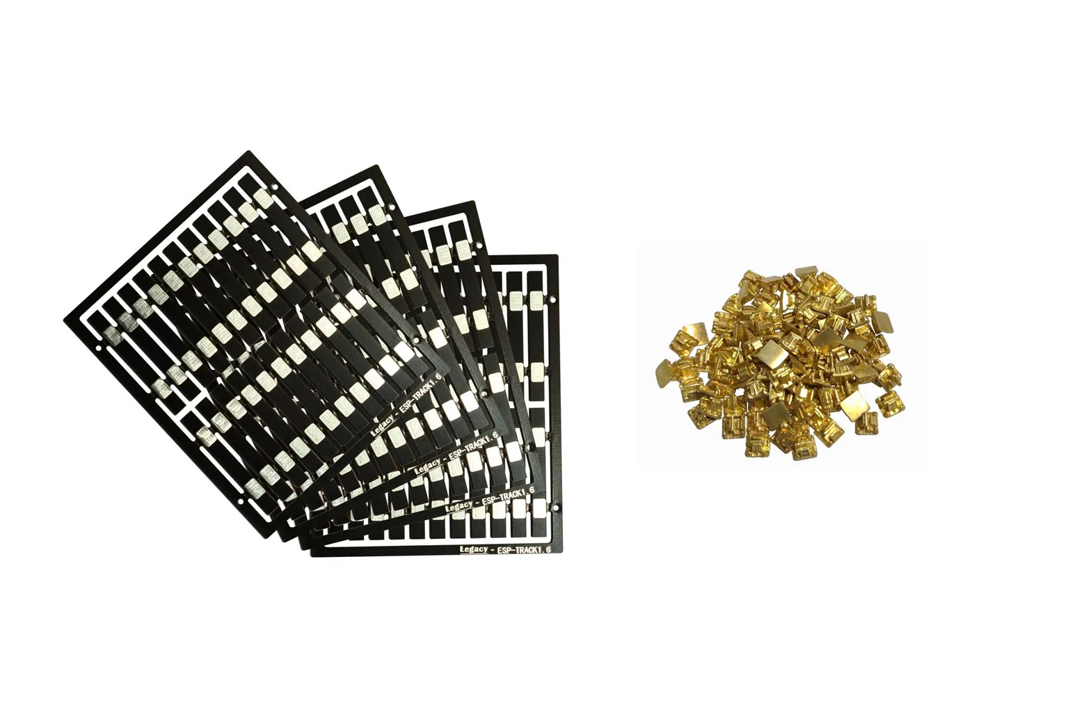 LM-TK3 Legacy Models – 80x Pre-Etched Sleepers 1.6mm (4mm scale) + 80 Brass Chairs
