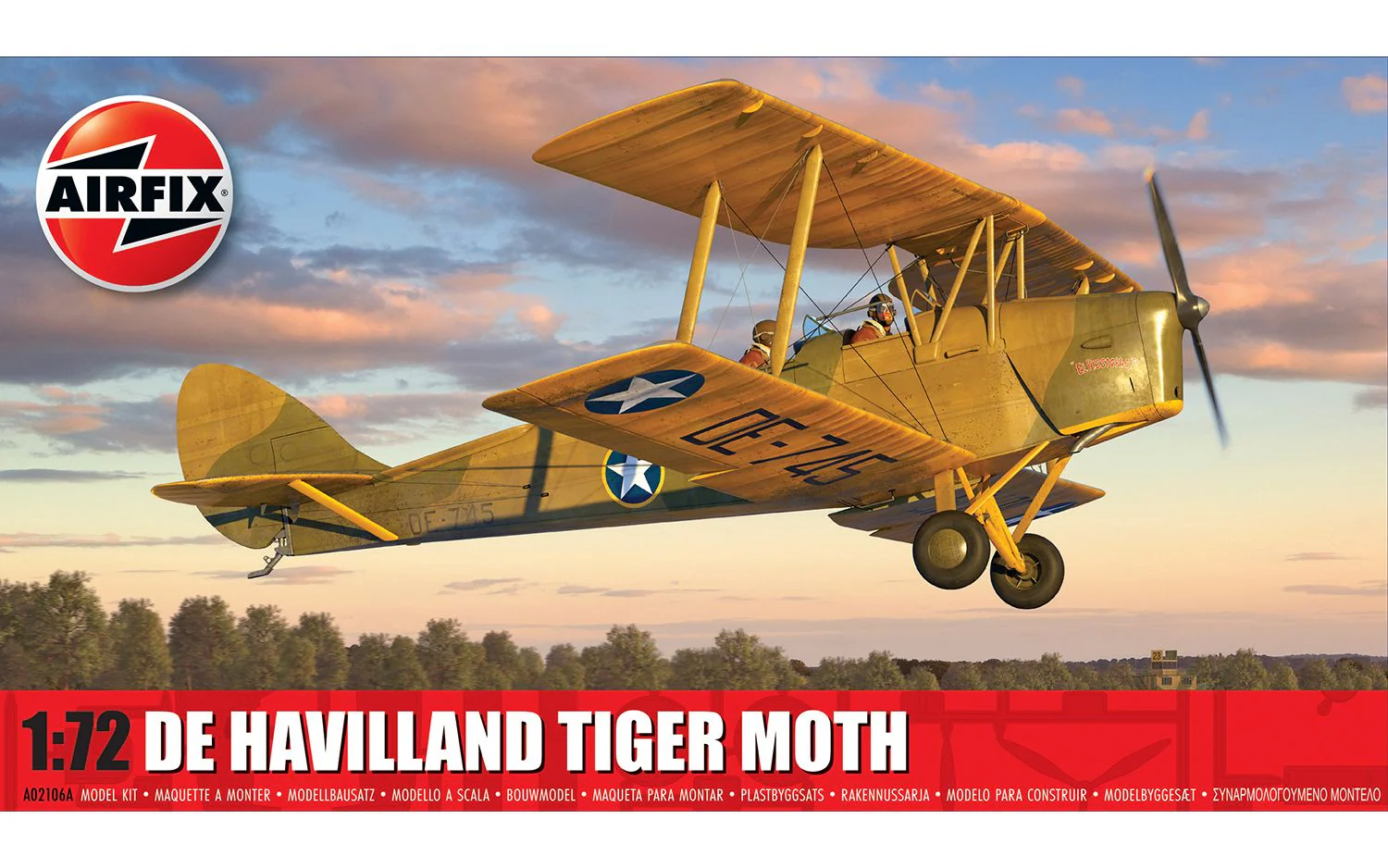 A02106A de Havilland Tiger Moth Model Kit