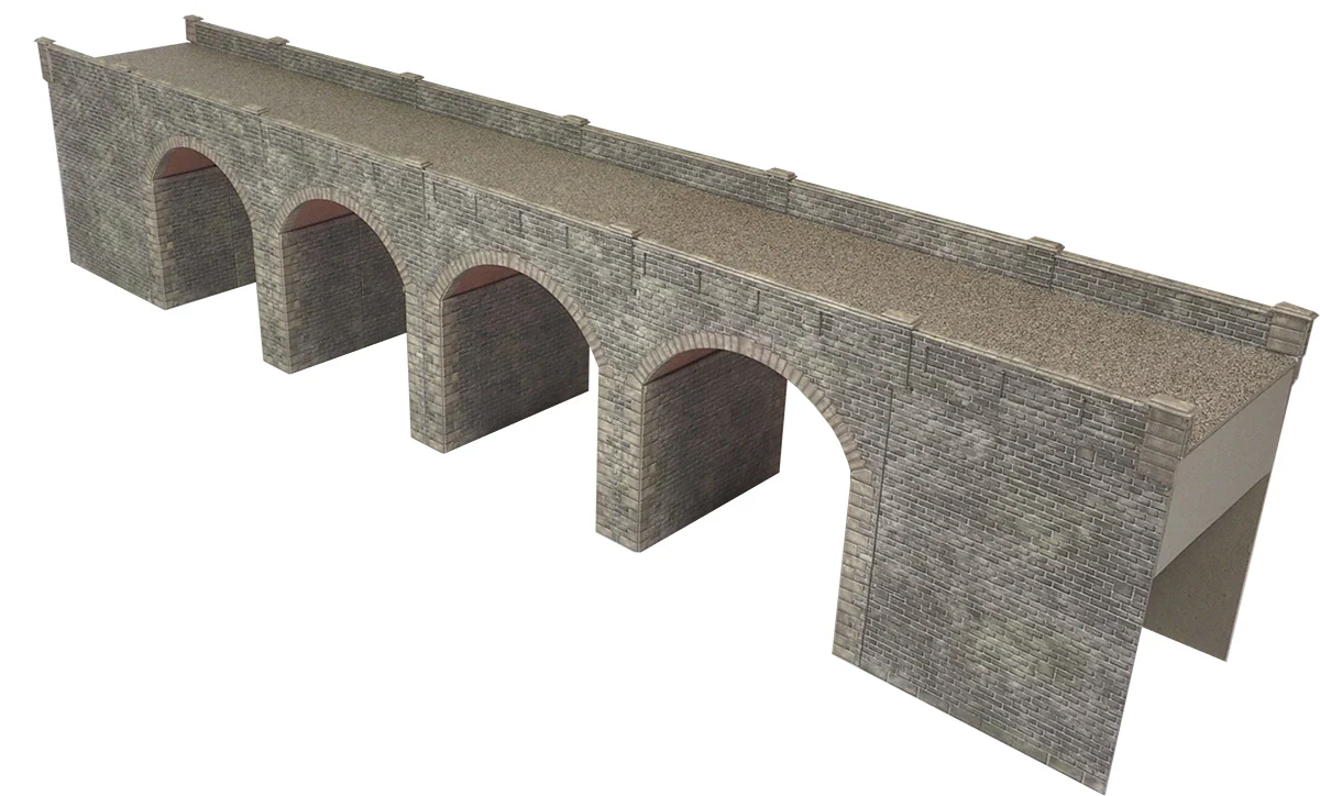 PO241 DOUBLE TRACK STONE VIADUCT KIT