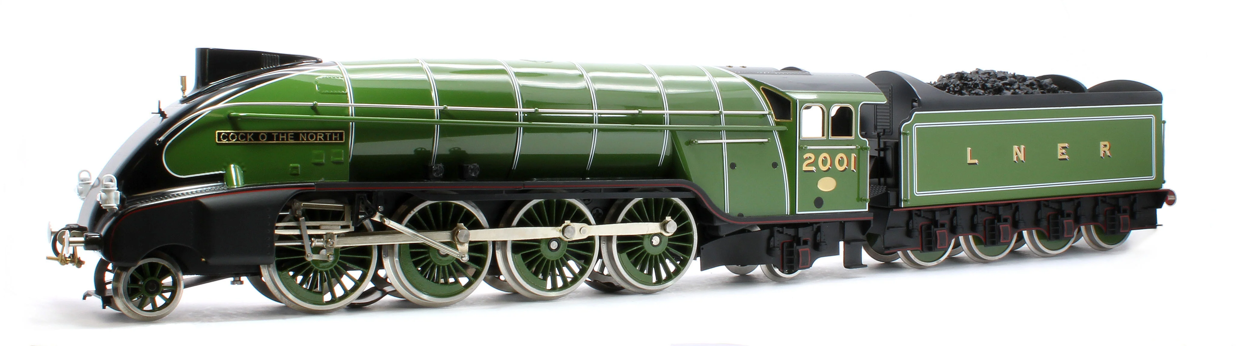 E/36-B1-CN P2 Class Streamlined "Cock O The North" 2-8-2 LNER Lined Apple Green No. 2001 Steam Locomotive