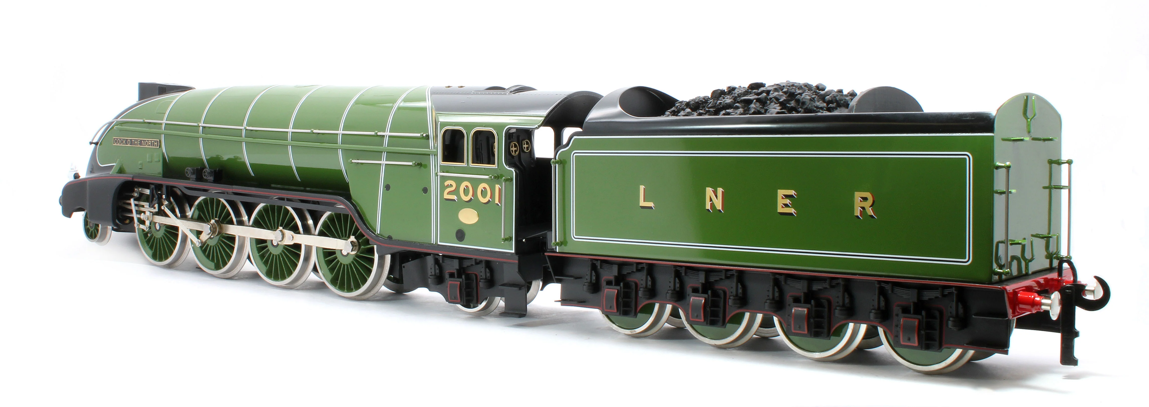 E/36-B1-CN P2 Class Streamlined "Cock O The North" 2-8-2 LNER Lined Apple Green No. 2001 Steam Locomotive - Image 2