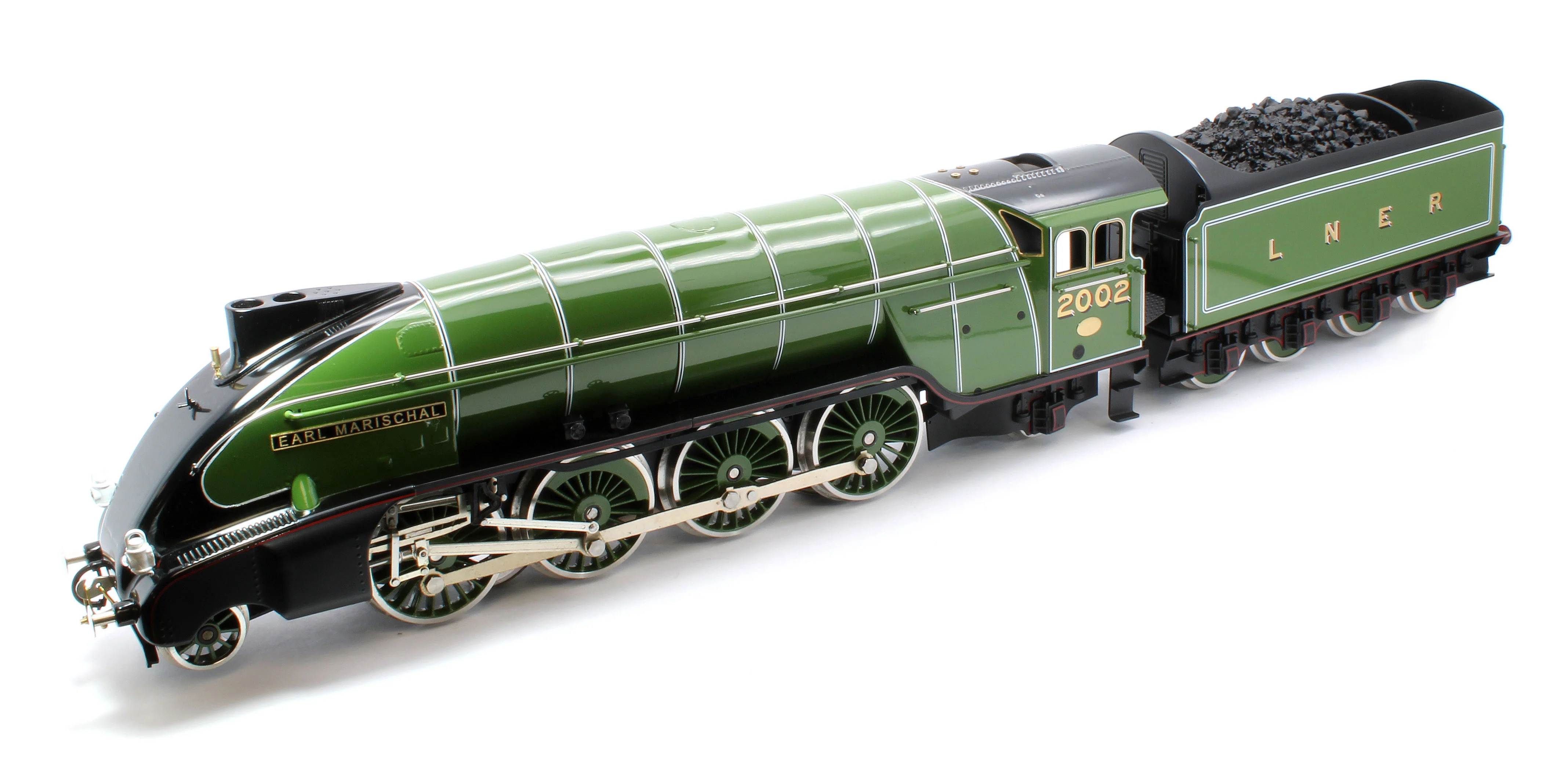 E/36-B1-EM P2 Class Streamlined "Earl Marischal" 2-8-2 LNER Lined Apple Green No. 2002 Steam Locomotive - Image 8