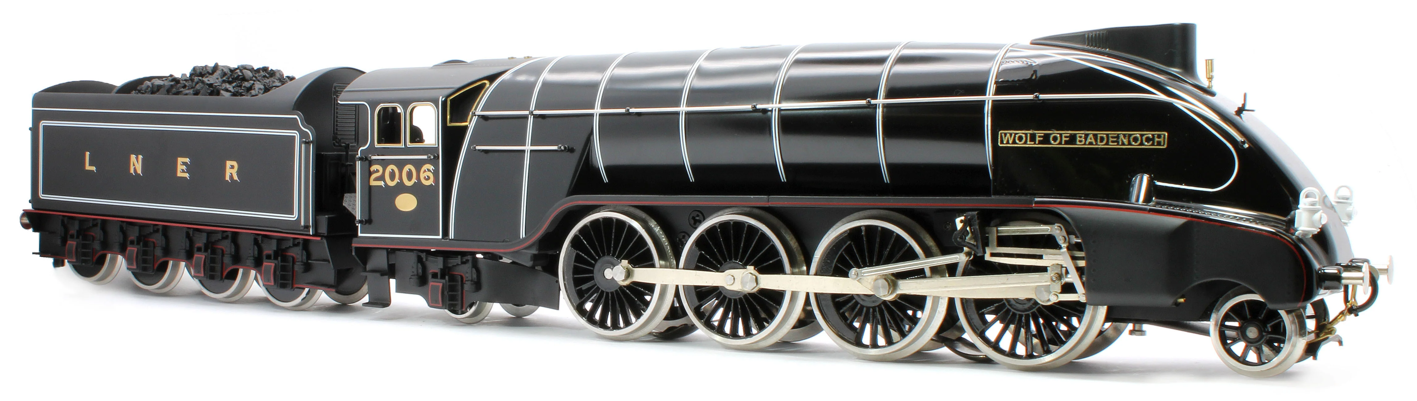E/36-B4-WB P2 Class Streamlined "Wolf of Badenoch" 2-8-2 LNER Lined Gloss Black No. 2006 Steam Locomotive - Image 4