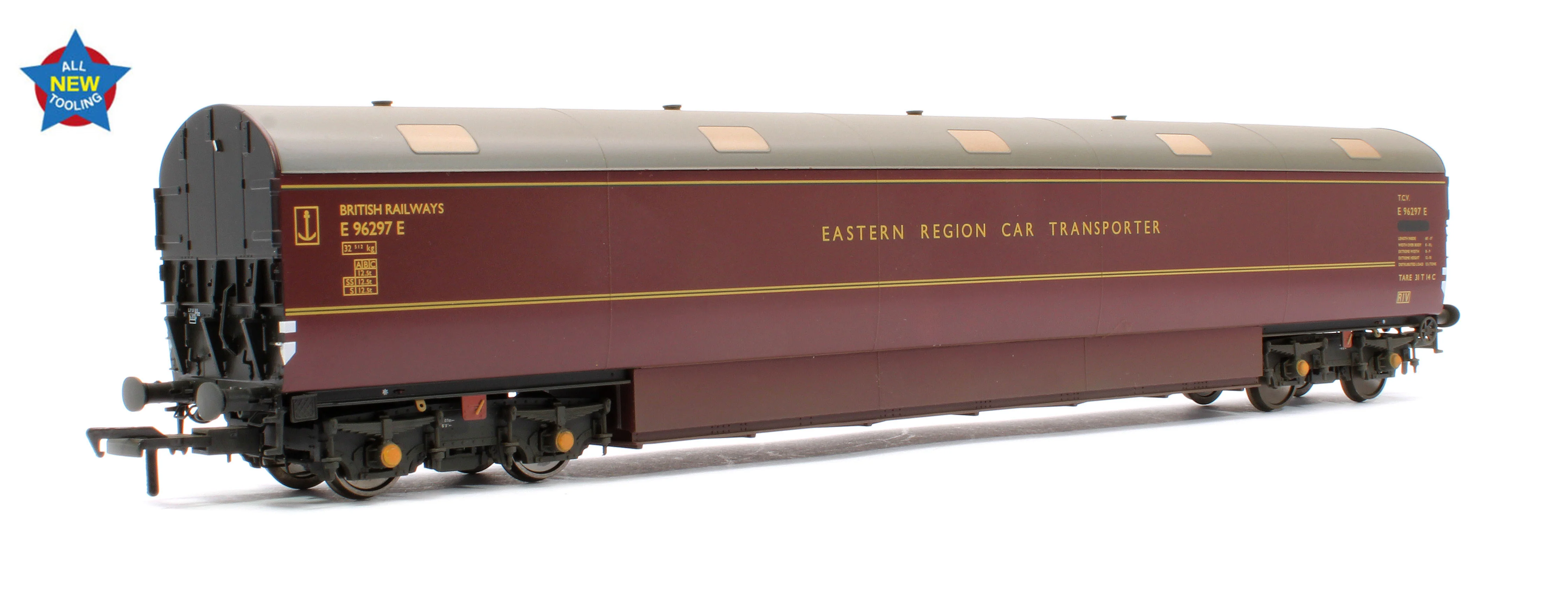 E86006 Newton Chambers Car Carrier BR Maroon E96297E - Weathered