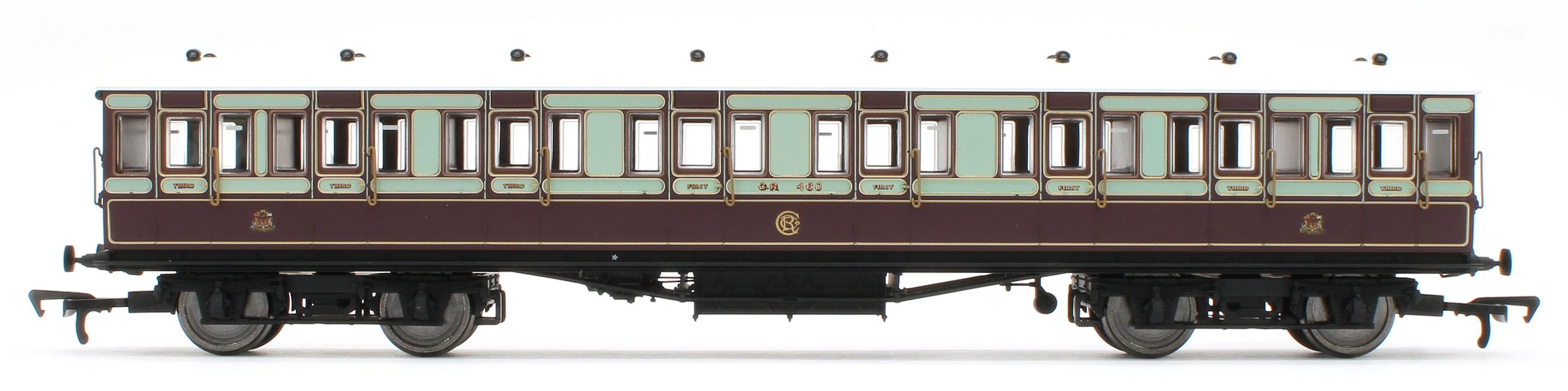 E86030 54ft non-Corridor Composite Caledonian Railway Plum & Off-White No.460 - Image 2
