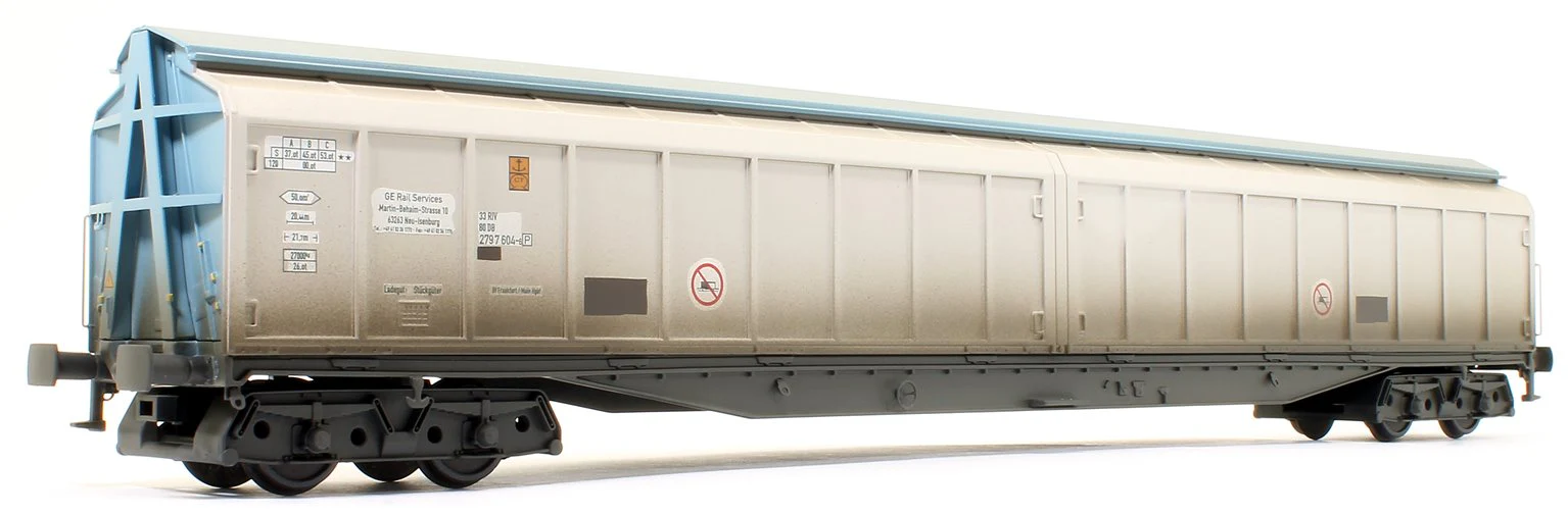 E87009 Cargowaggon 279-7-604-6 Silver & Blue Unbranded - Weathered