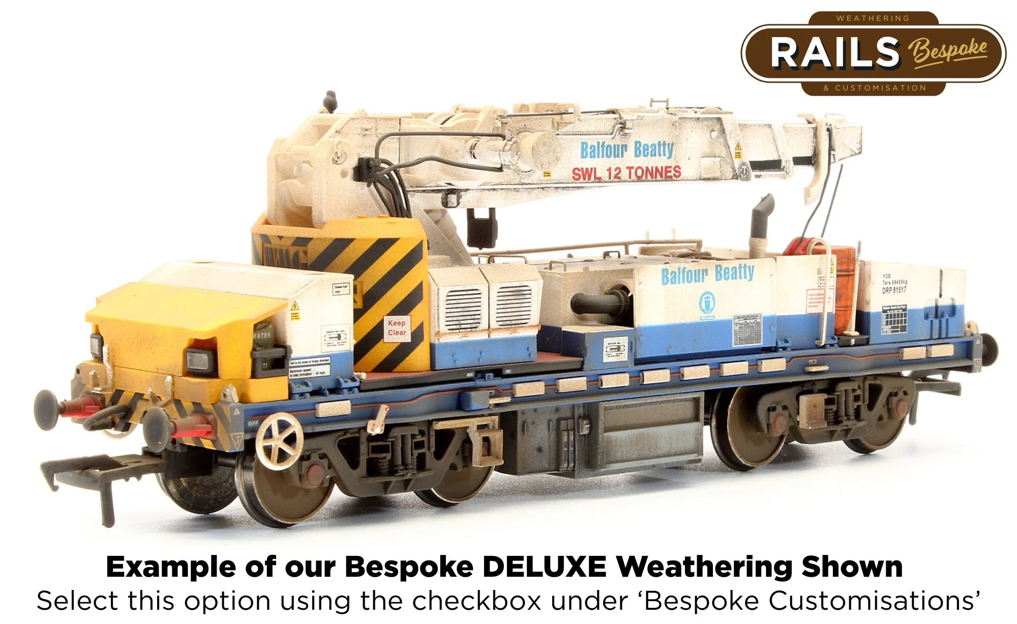 E87109 Plasser 12T YOB Diesel-Hydraulic Crane DRP81517 Balfour Beatty - Image 5