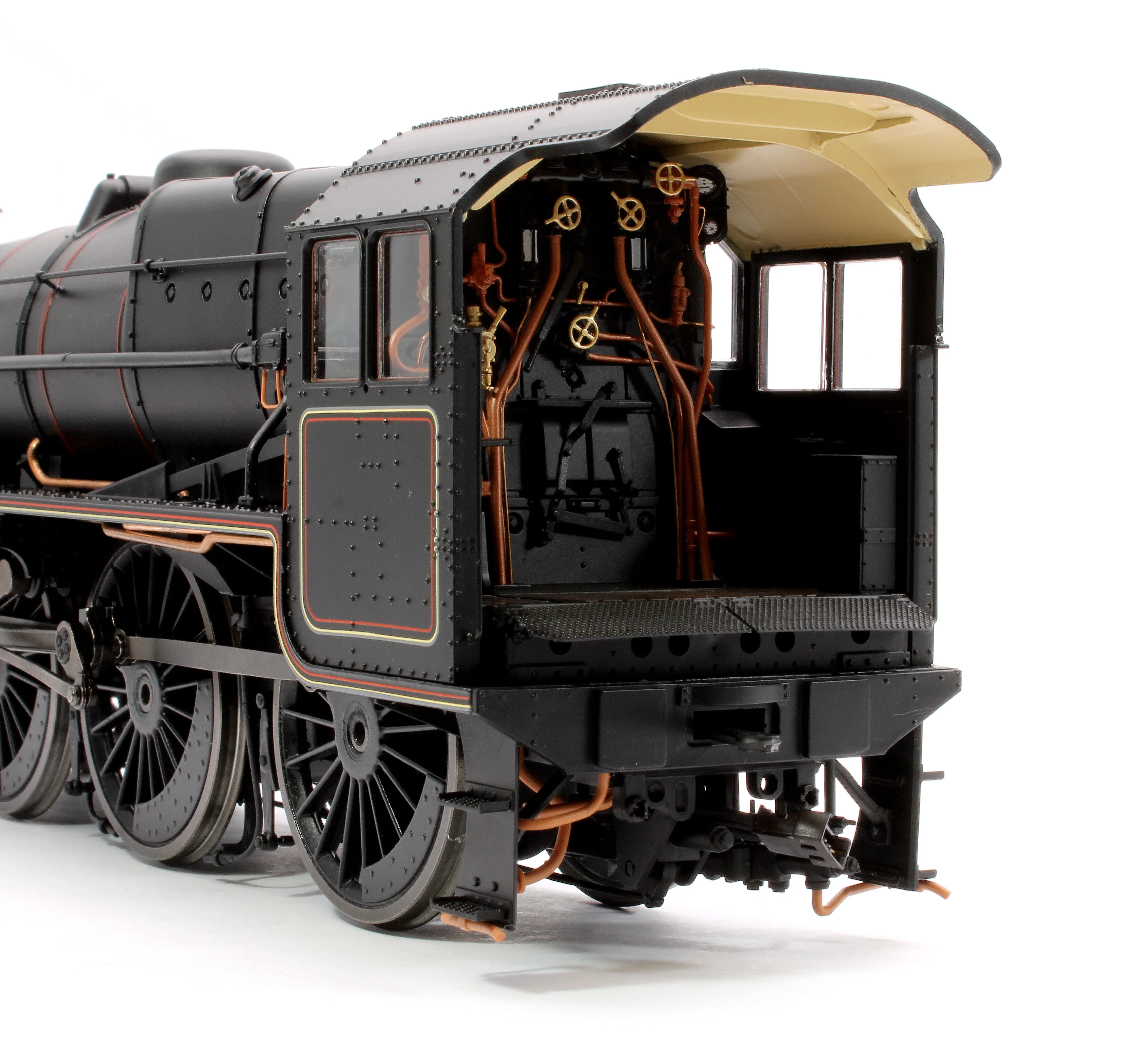 E1004US Stanier Class 5 4-6-0 "Black 5" Early BR Lined Unnumbered Riveted Tender Steam Locomotive - DCC Sound - Image 7