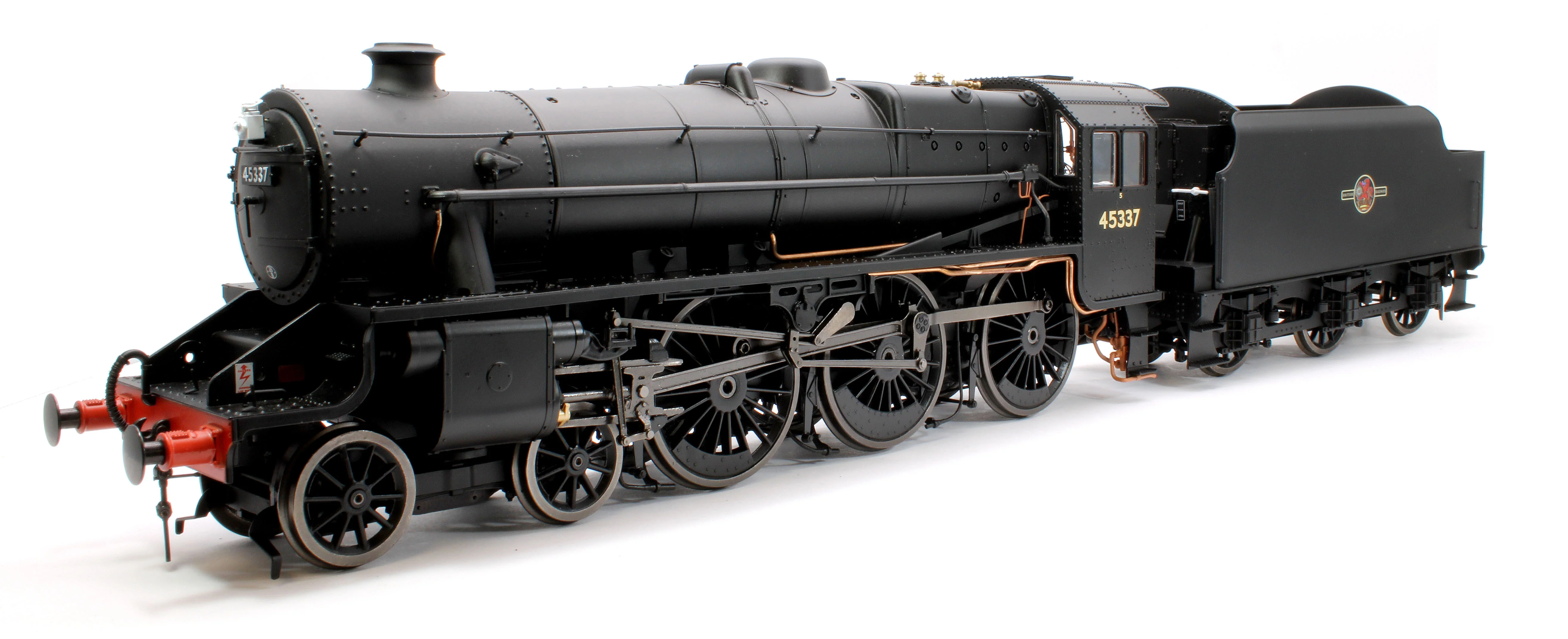 E1007S Stanier Class 5 4-6-0 "Black 5" Plain BR Black '45337' Welded Tender Steam Locomotive - DCC Sound