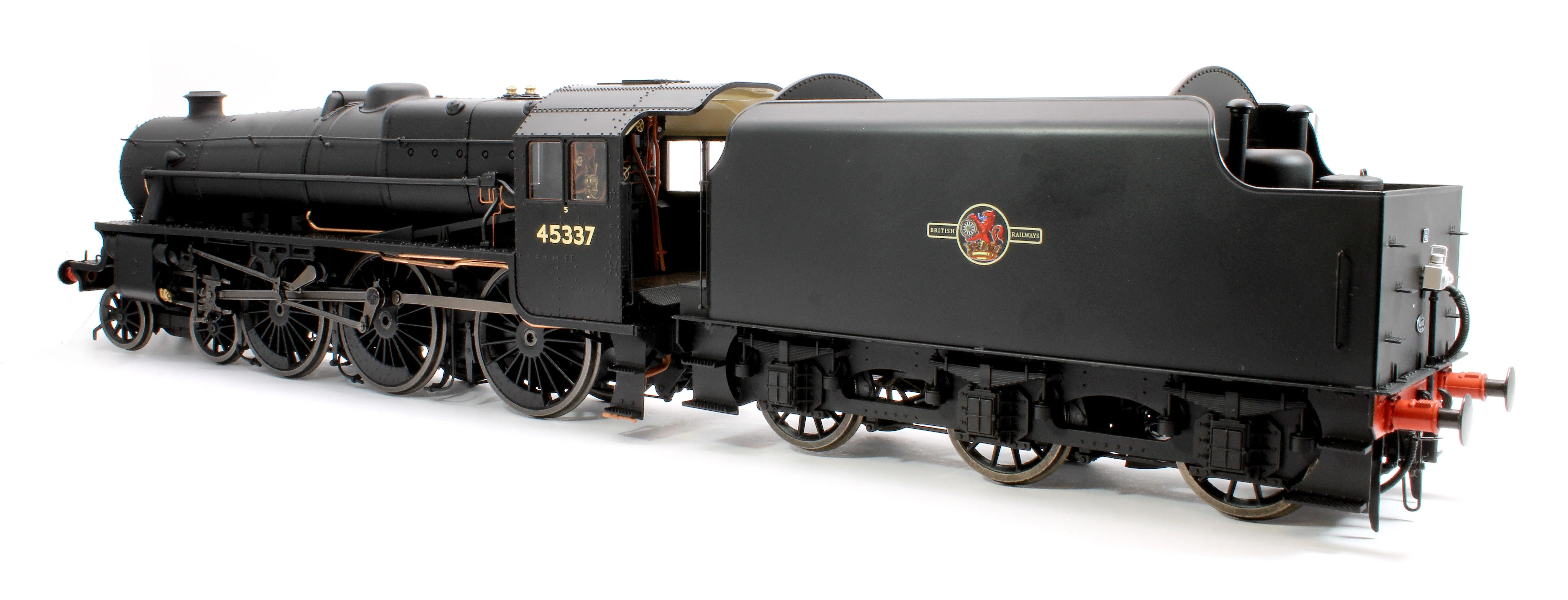 E1007S Stanier Class 5 4-6-0 "Black 5" Plain BR Black '45337' Welded Tender Steam Locomotive - DCC Sound - Image 3