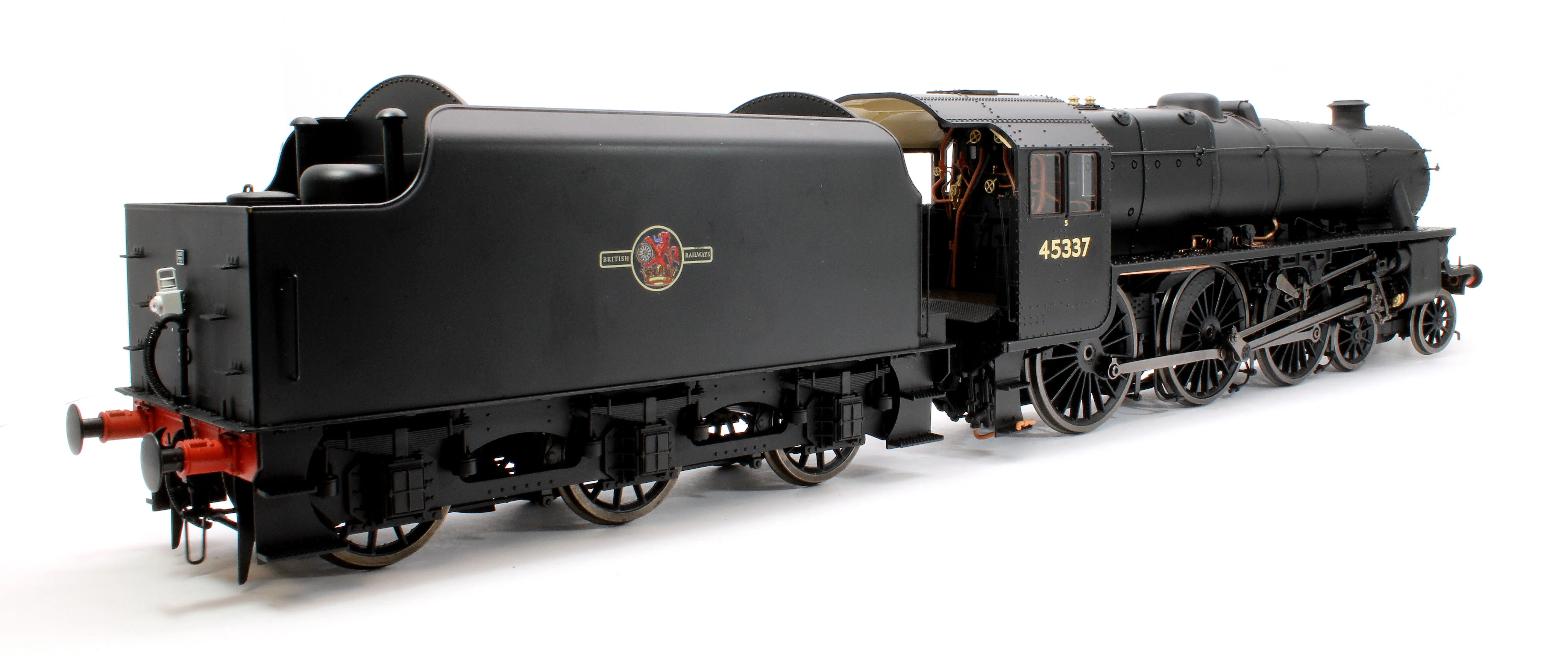 E1007S Stanier Class 5 4-6-0 "Black 5" Plain BR Black '45337' Welded Tender Steam Locomotive - DCC Sound - Image 4