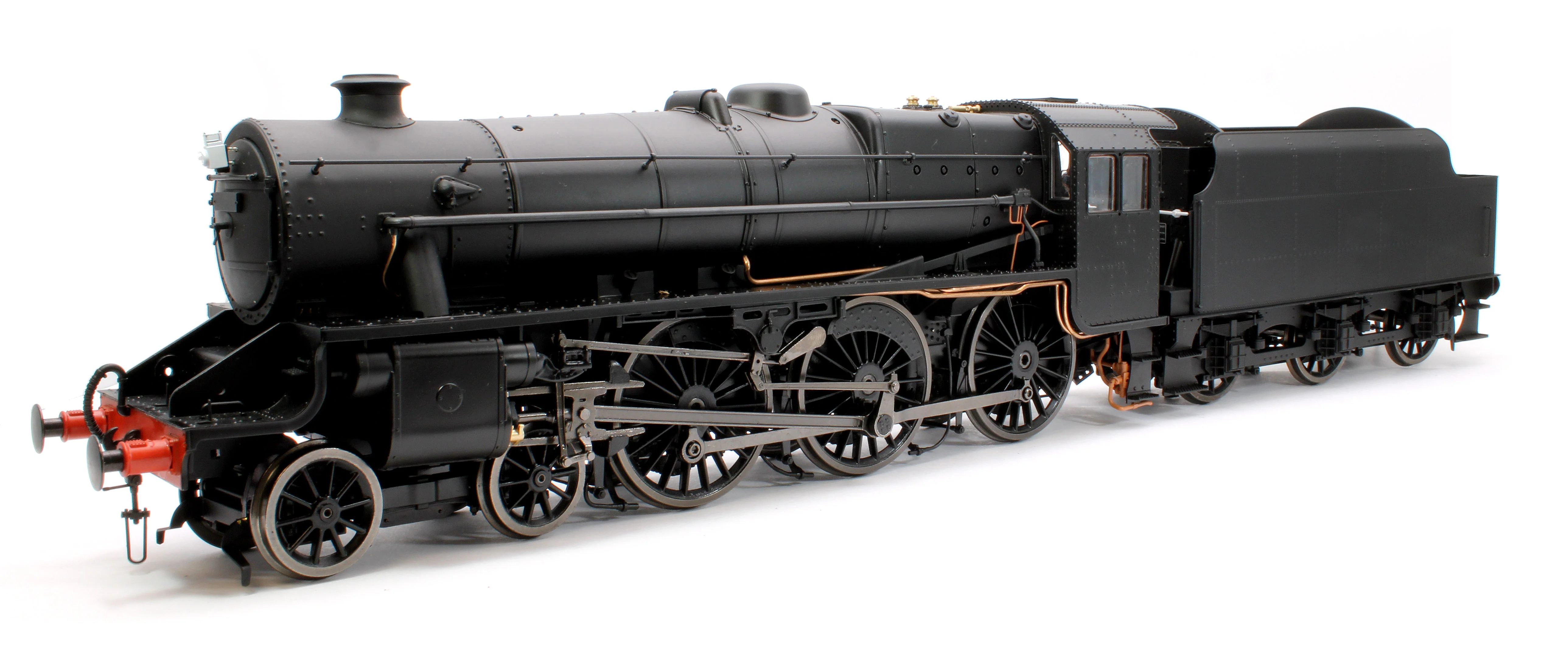 E1010U Stanier Class 5 4-6-0 "Black 5" Plain Black 'Un-numbered' Riveted Tender Steam Locomotive