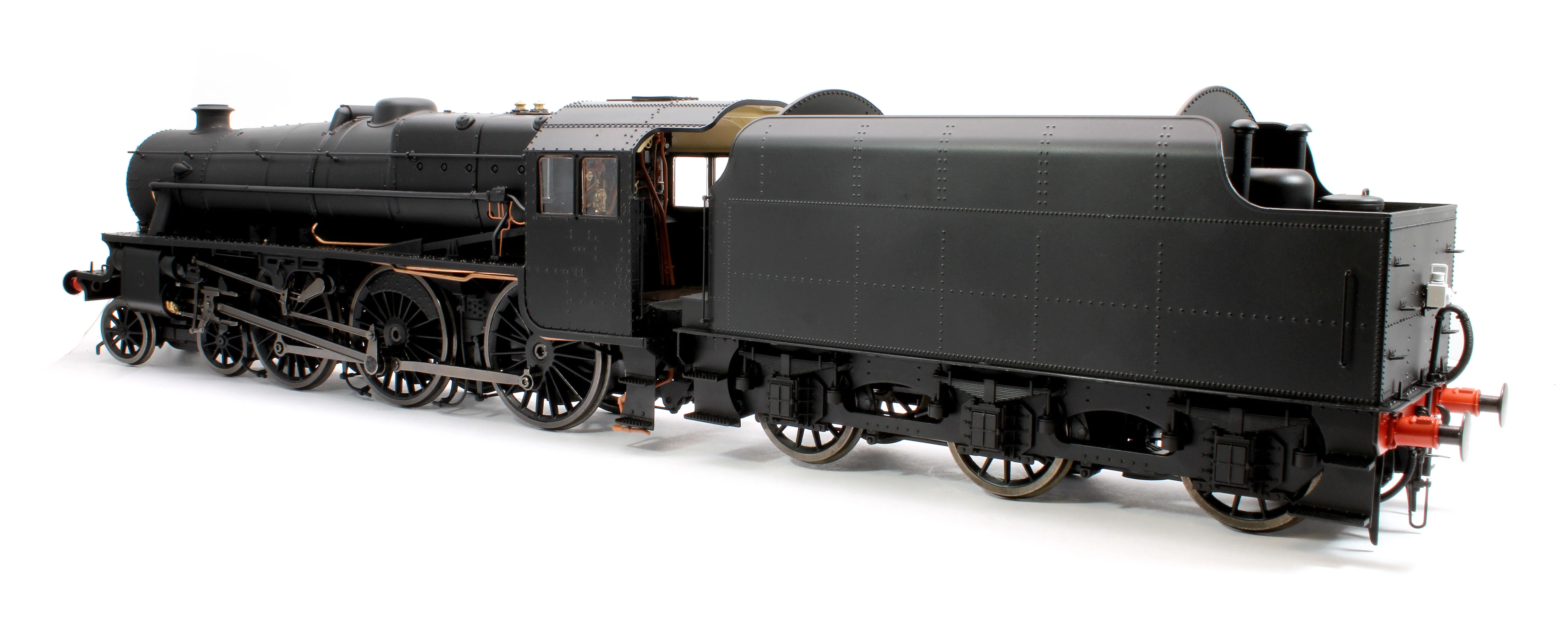 E1010U Stanier Class 5 4-6-0 "Black 5" Plain Black 'Un-numbered' Riveted Tender Steam Locomotive - Image 3