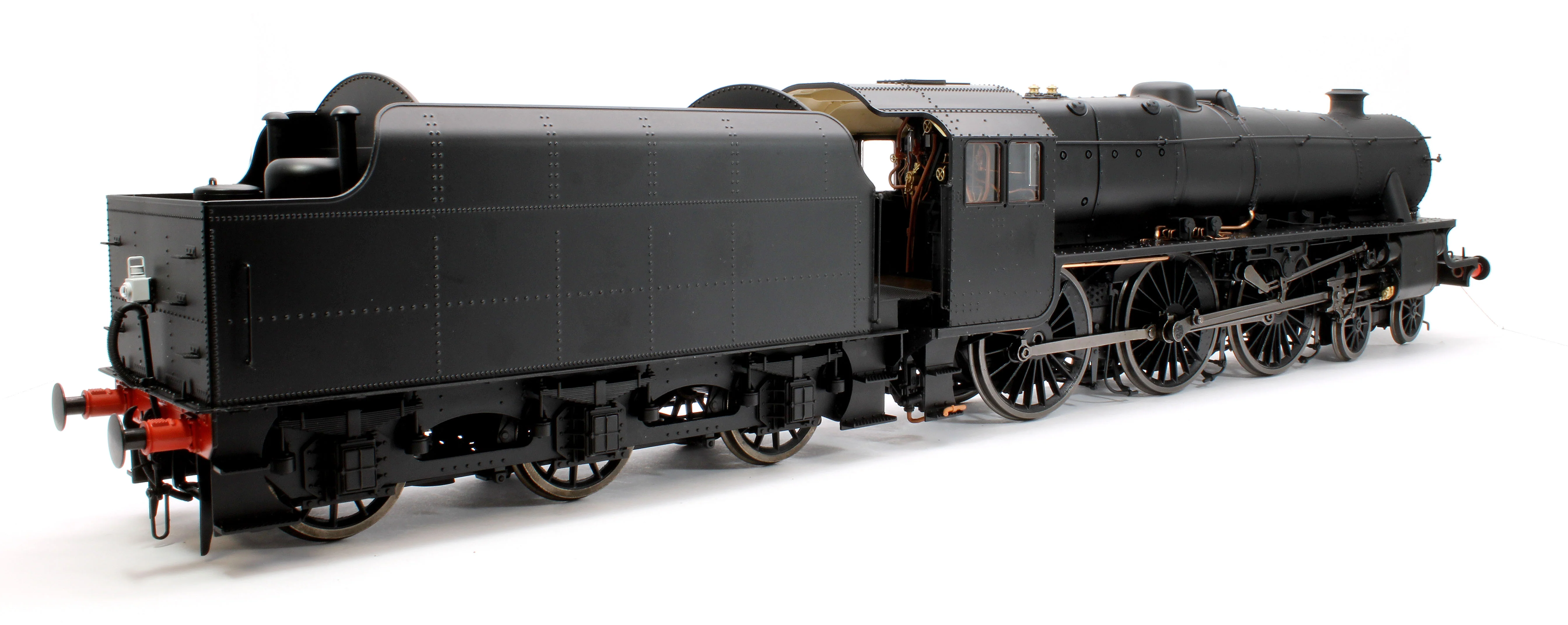 E1010U Stanier Class 5 4-6-0 "Black 5" Plain Black 'Un-numbered' Riveted Tender Steam Locomotive - Image 4