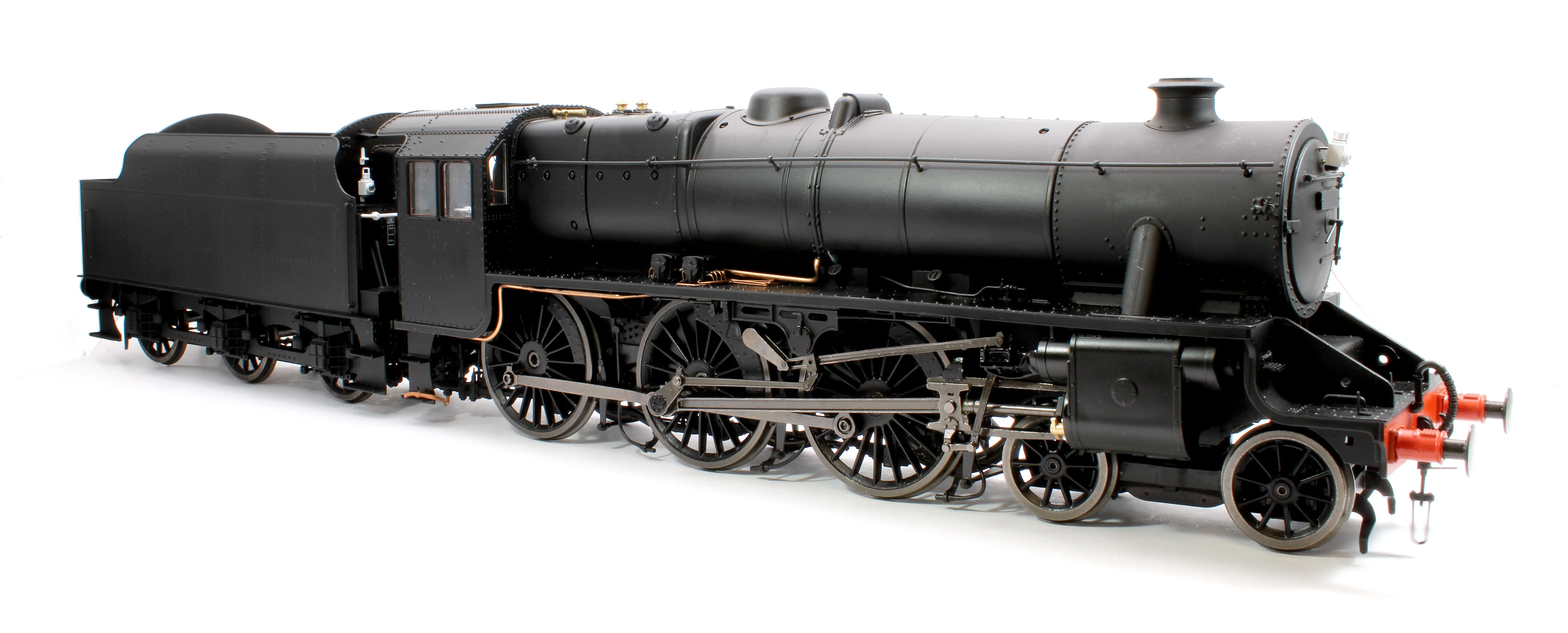 E1010U Stanier Class 5 4-6-0 "Black 5" Plain Black 'Un-numbered' Riveted Tender Steam Locomotive - Image 5
